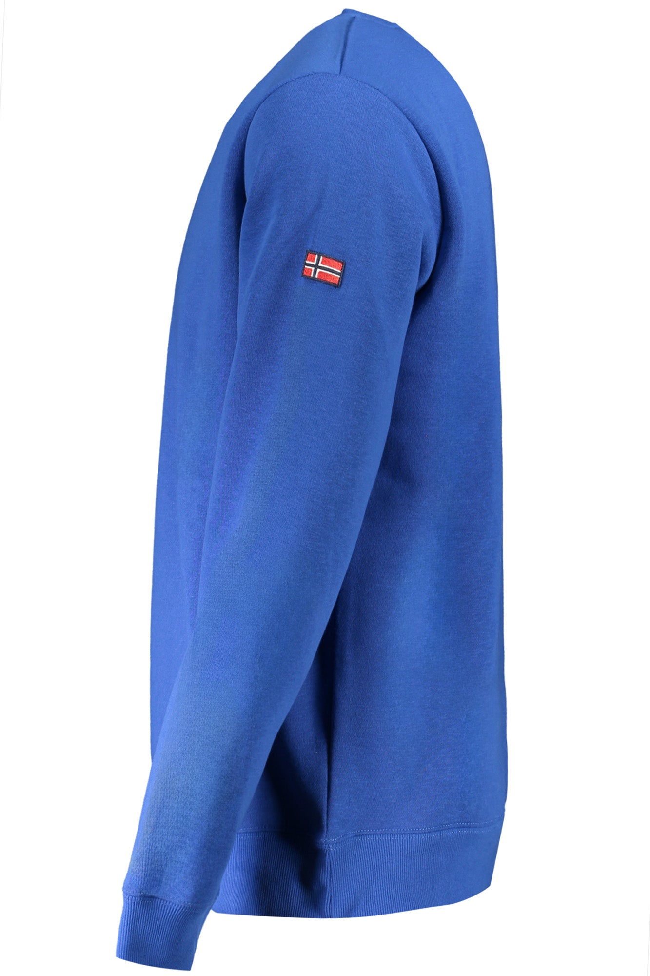 Men's blue zip-up sweatshirt
