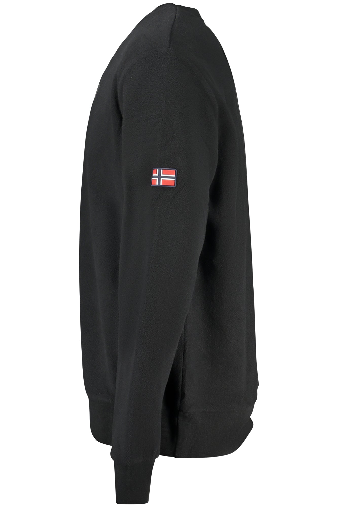 Men's black zip-up sweatshirt