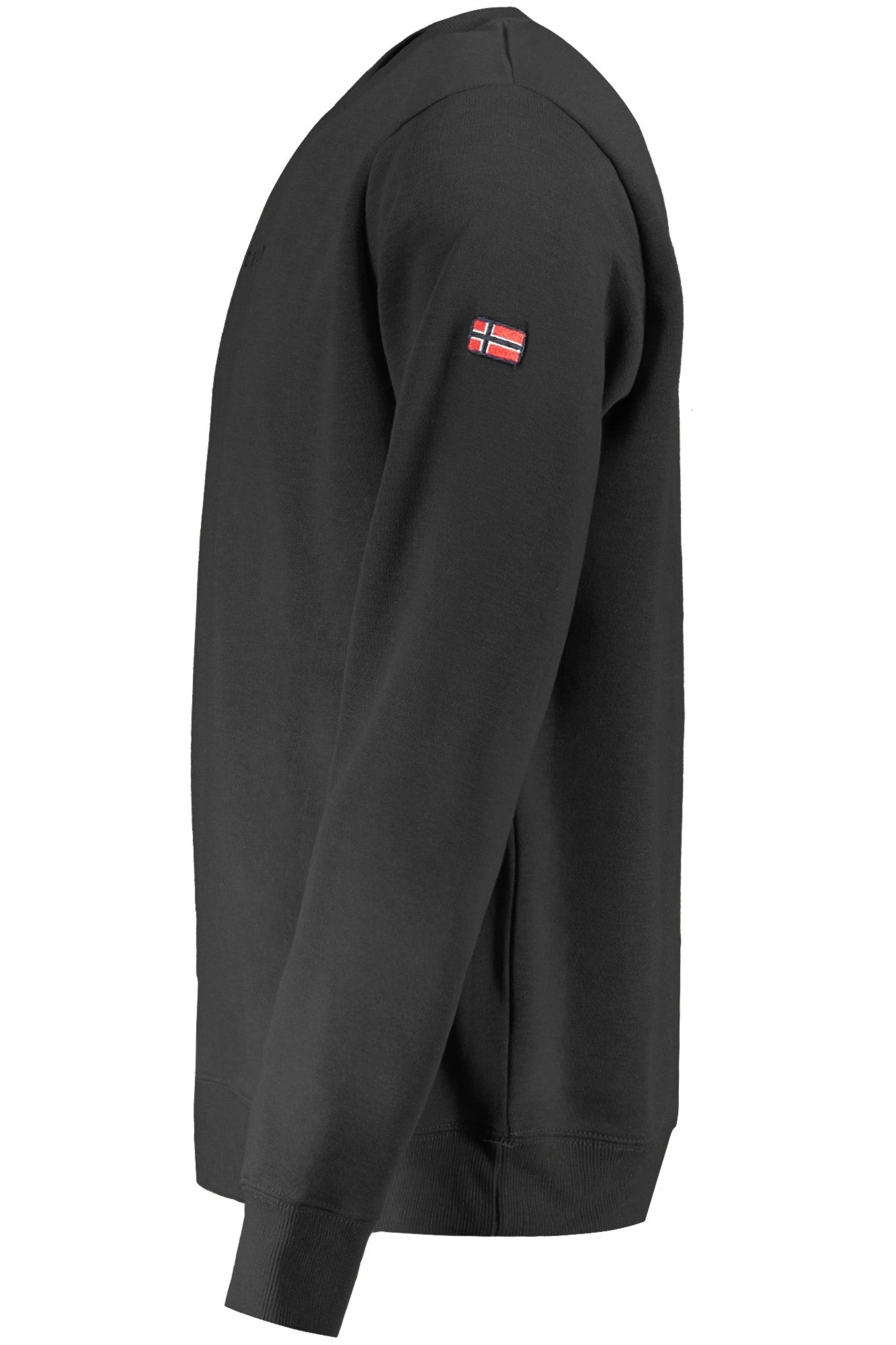 Black men's zip-up sweatshirt