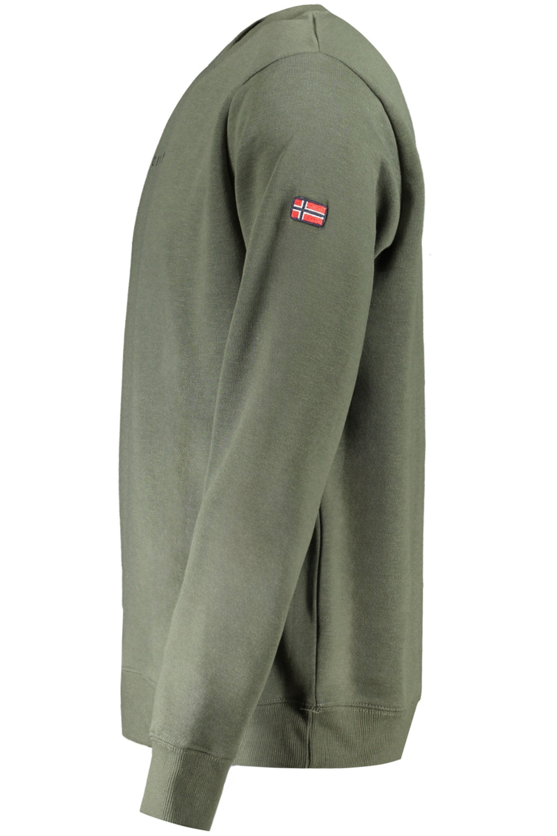 Men's zip-up sweatshirt green