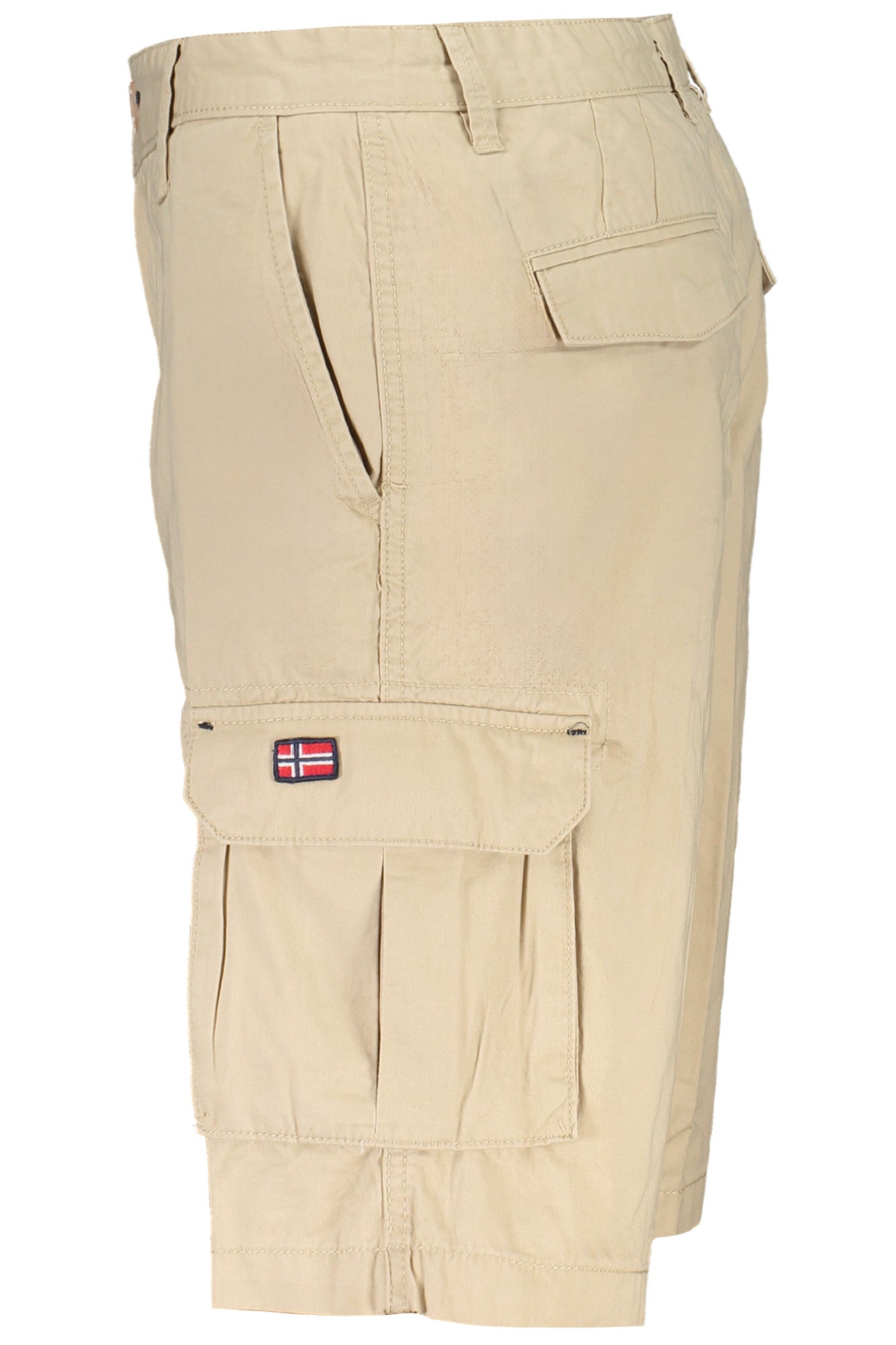 Beige men's bermuda pants