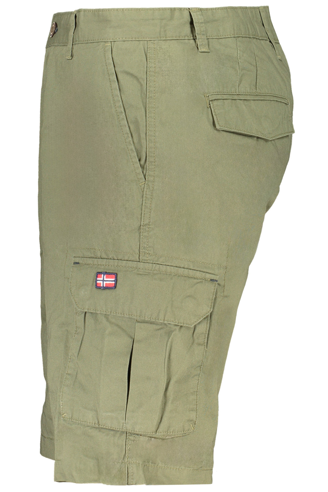 Green men's bermuda pants
