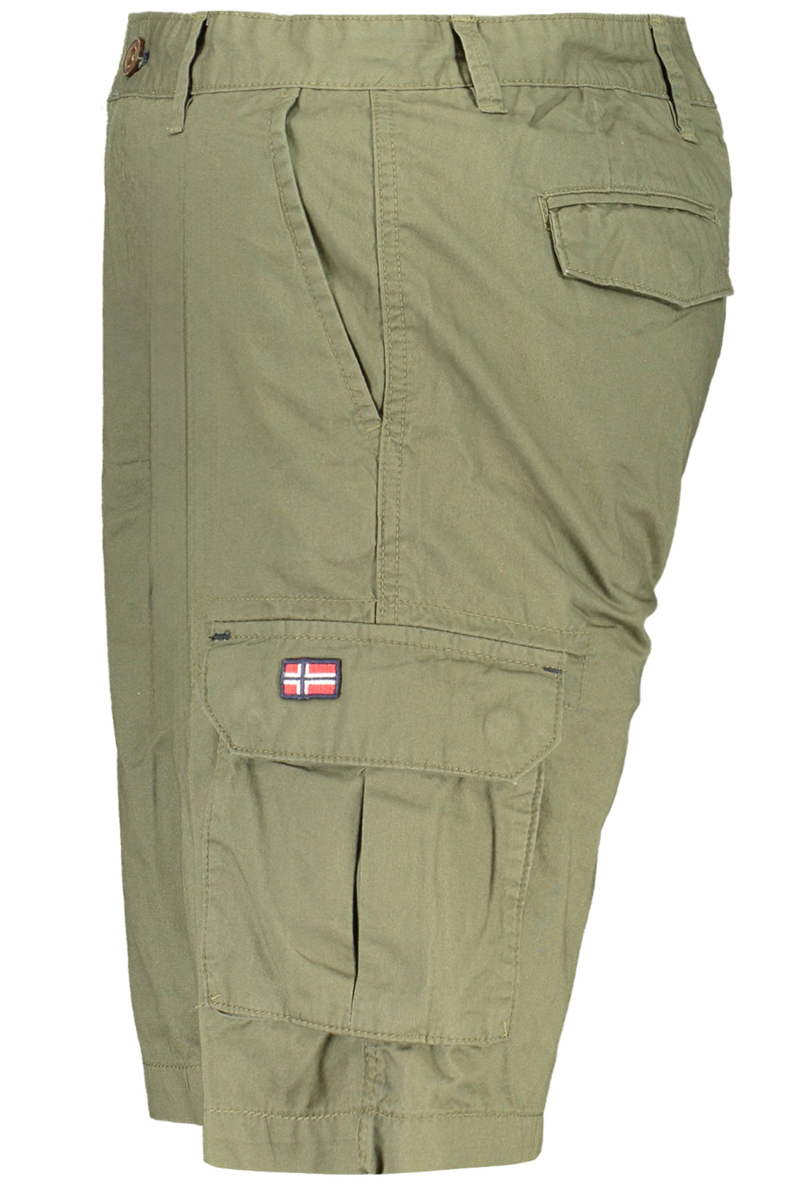 Green men's bermuda pants