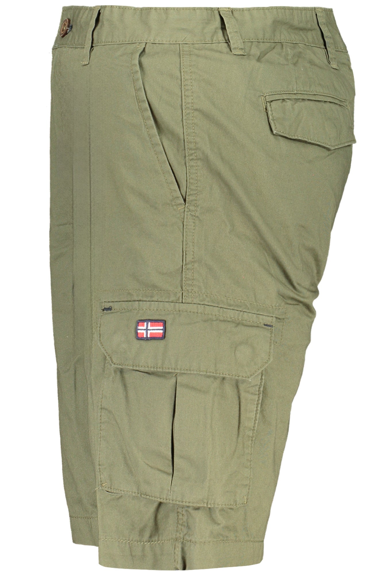 Green men's bermuda pants