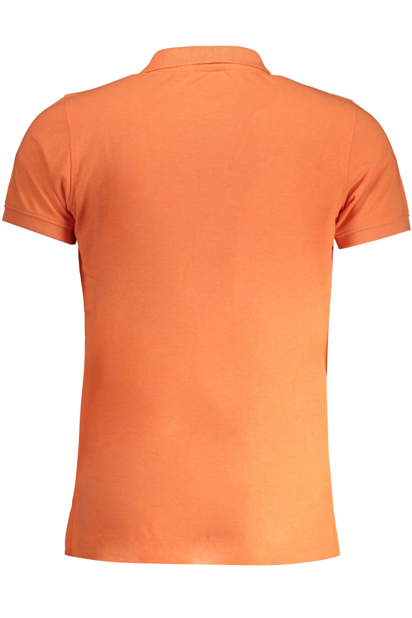 Men's orange short sleeve polo shirt