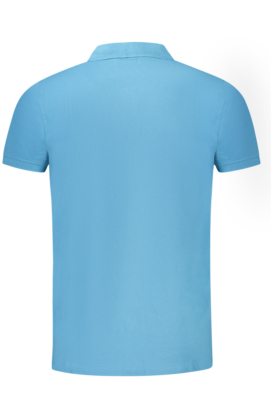 Men's short sleeve polo shirt blue