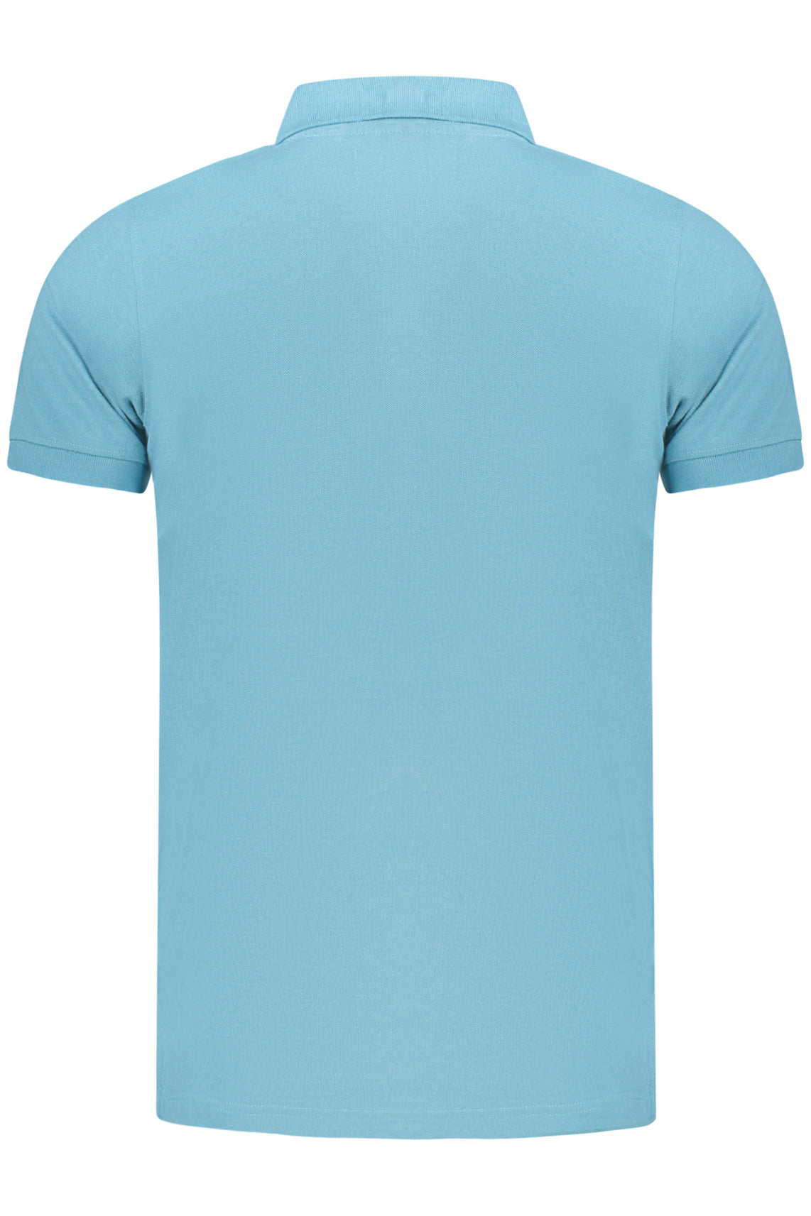 Men's short sleeve polo shirt blue