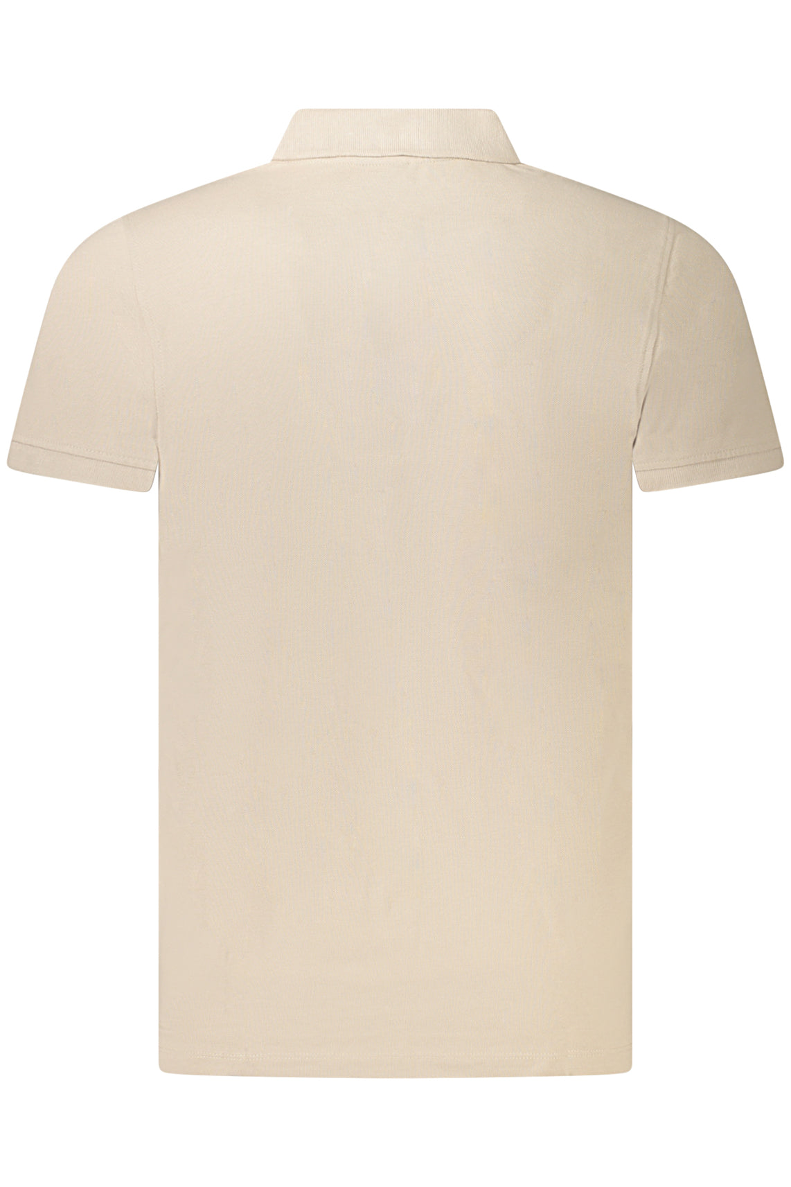 Men's short sleeve polo shirt beige