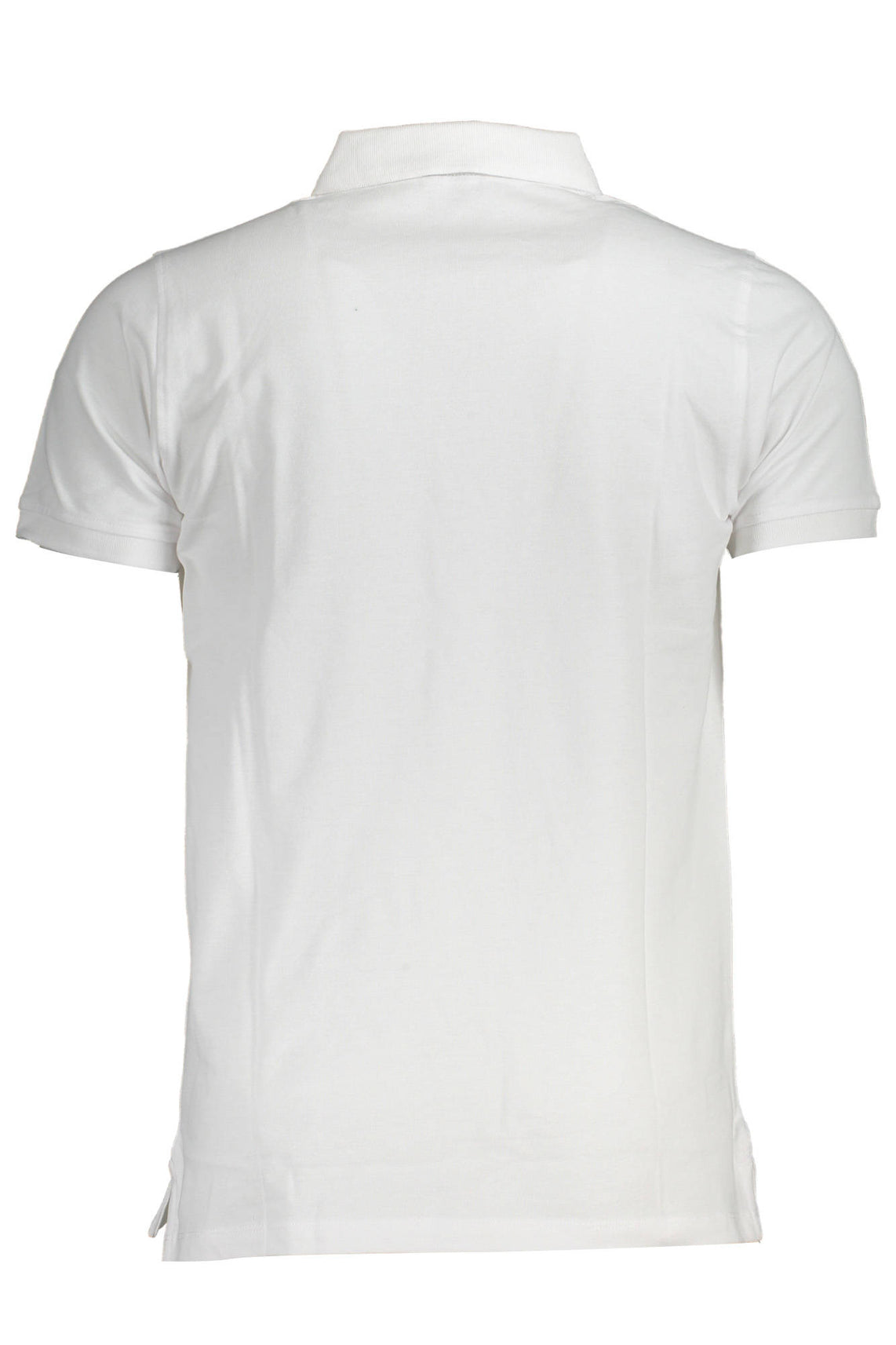White men's short sleeved polo shirt
