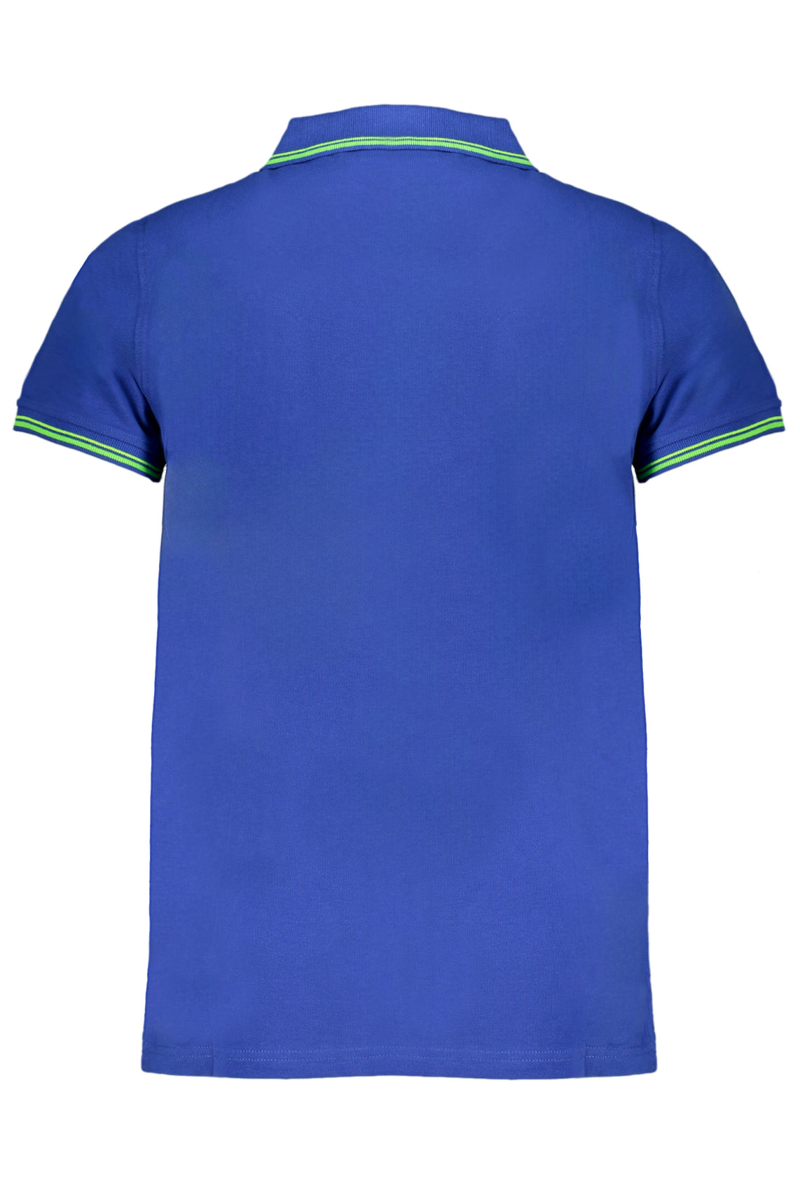 Men's blue short sleeve polo shirt