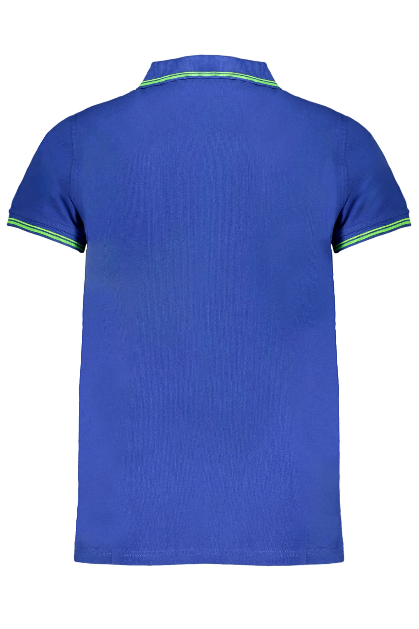 Men's blue short sleeve polo shirt