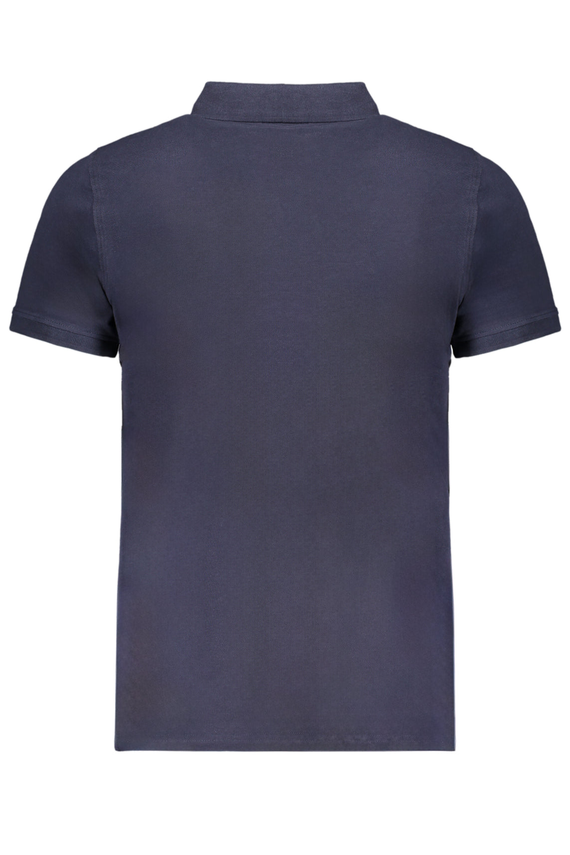 Men's blue short sleeve polo shirt