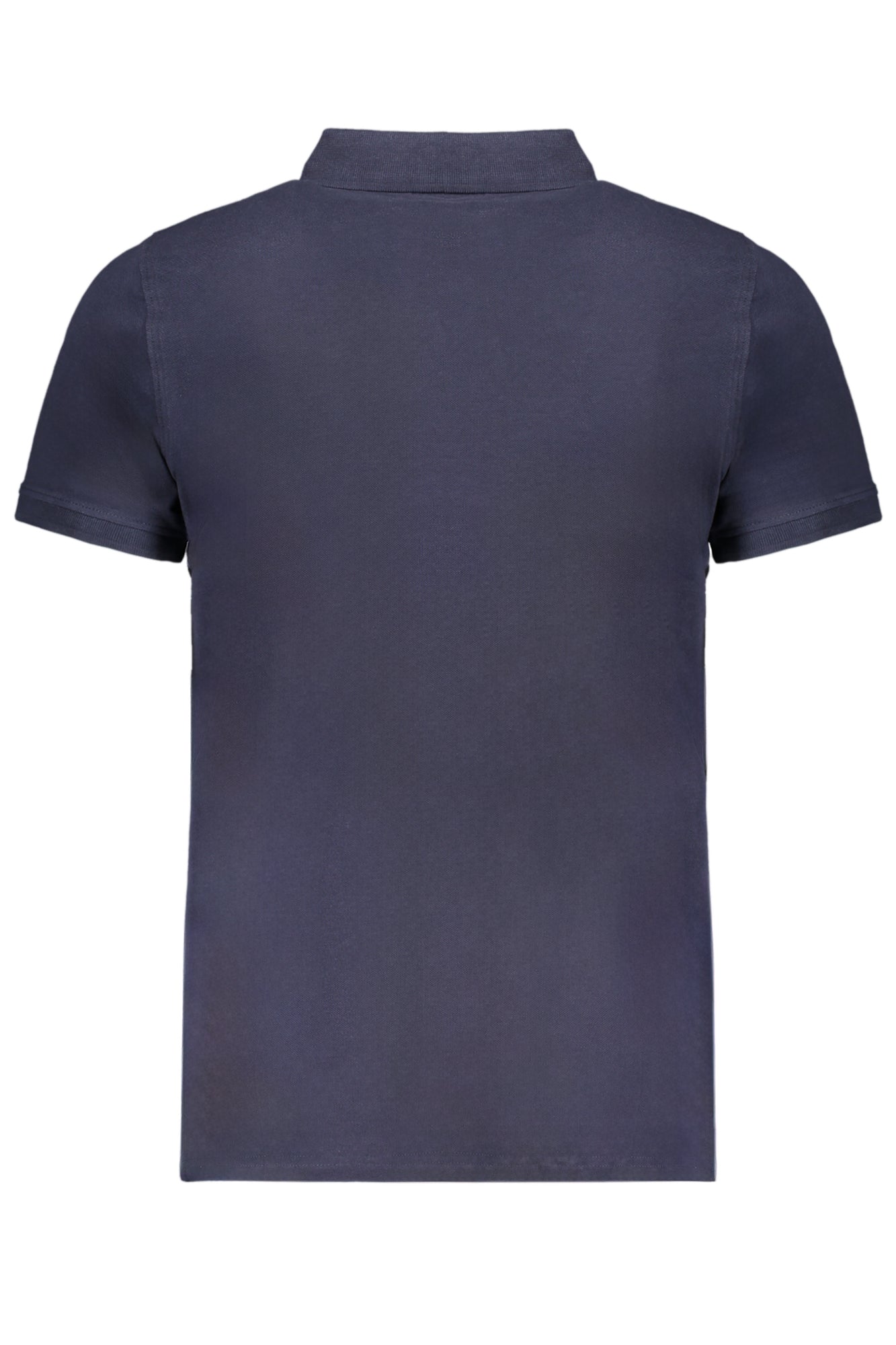 Men's blue short sleeve polo shirt