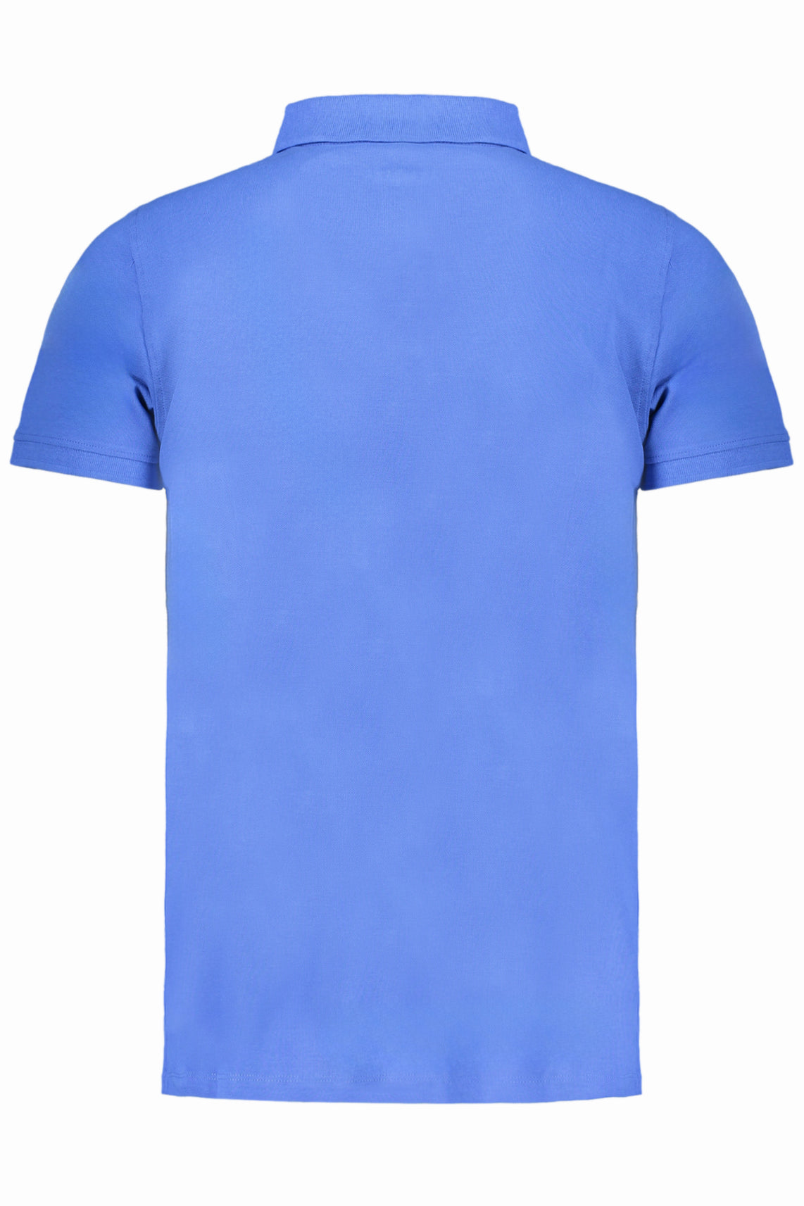 Men's blue short sleeve polo shirt