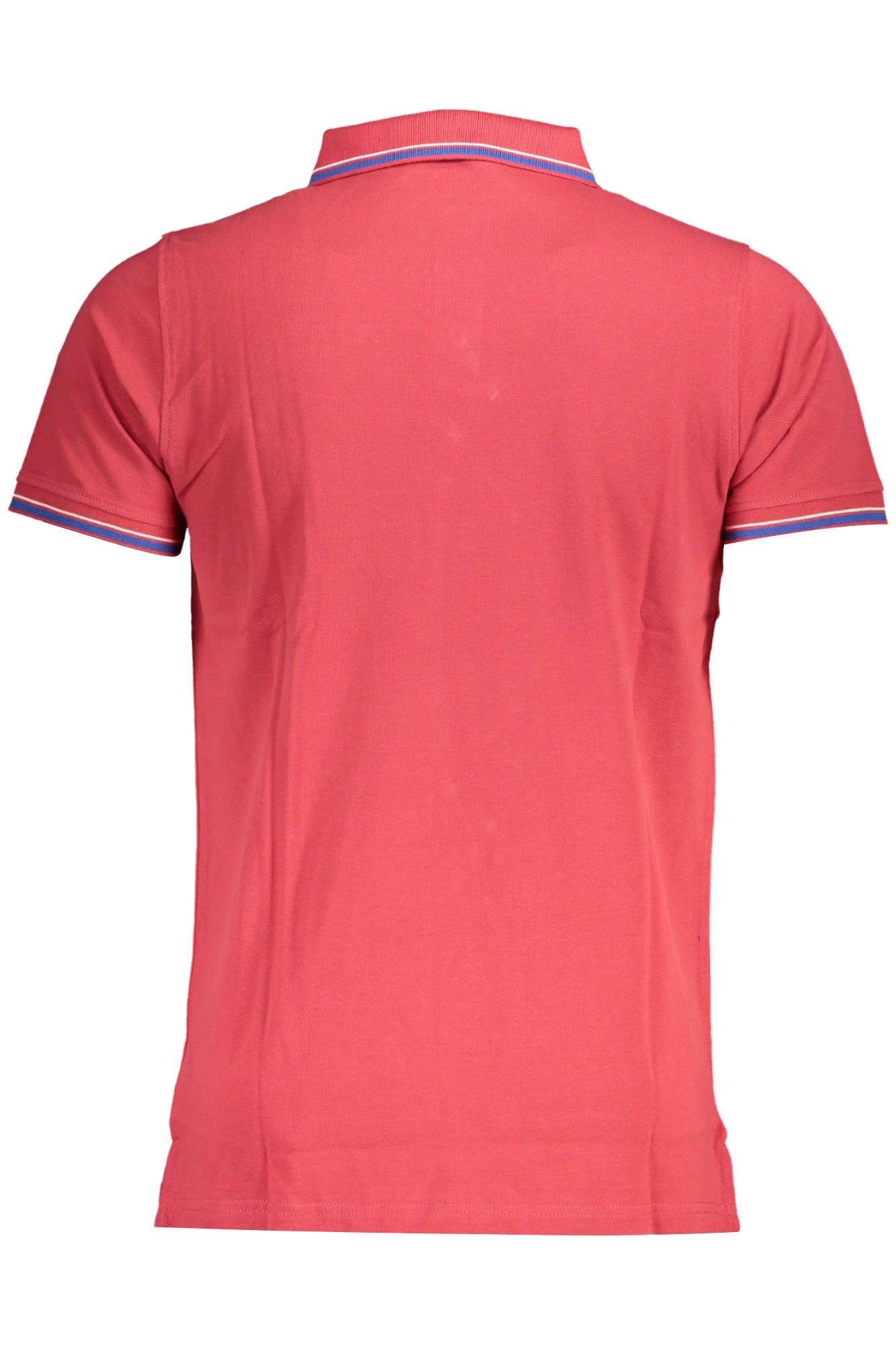 Men's short sleeved polo shirt red