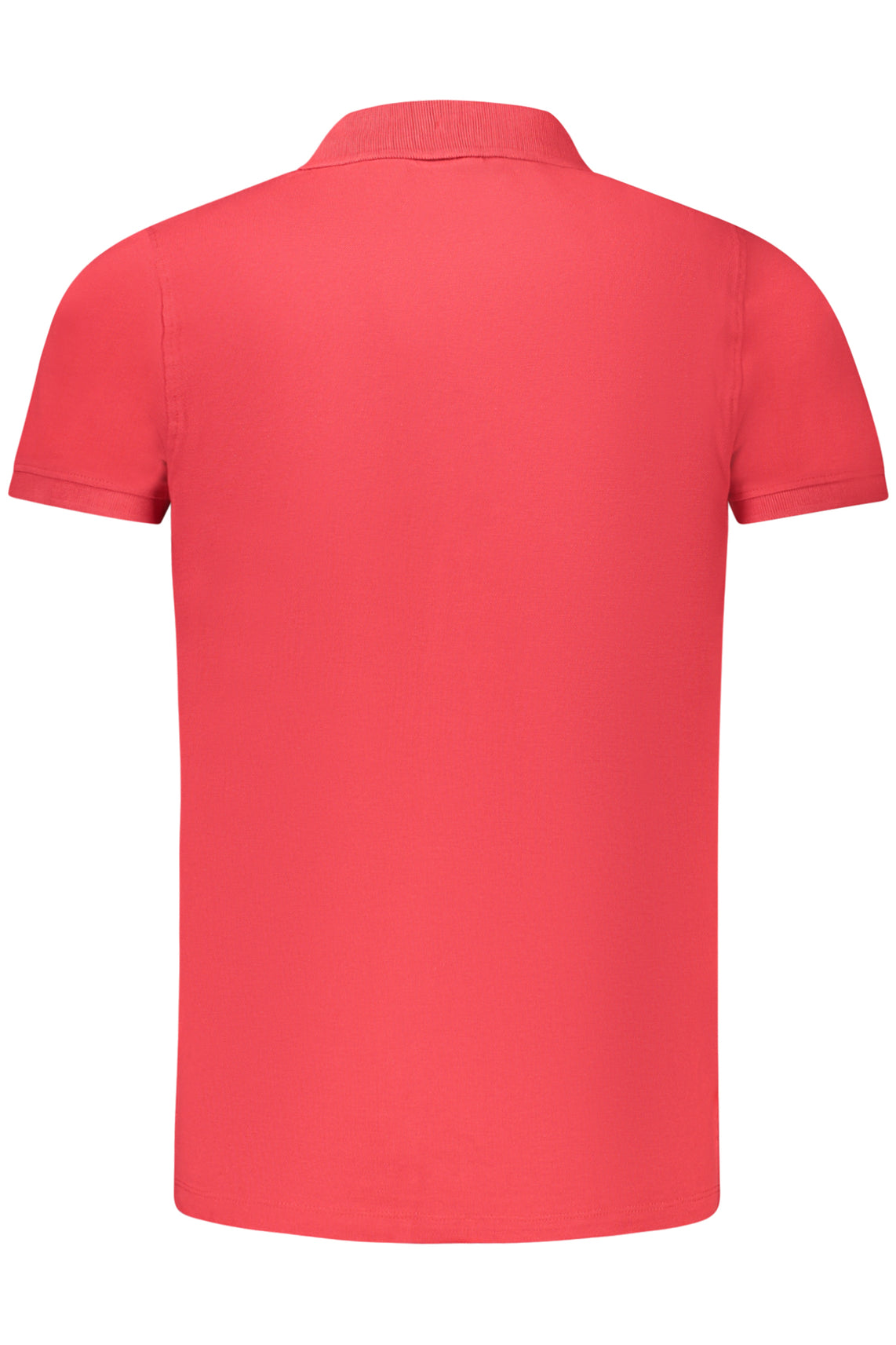Men's short sleeve polo shirt red