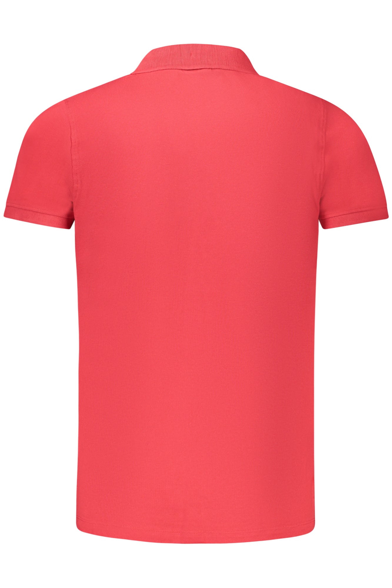Men's short sleeve polo shirt red
