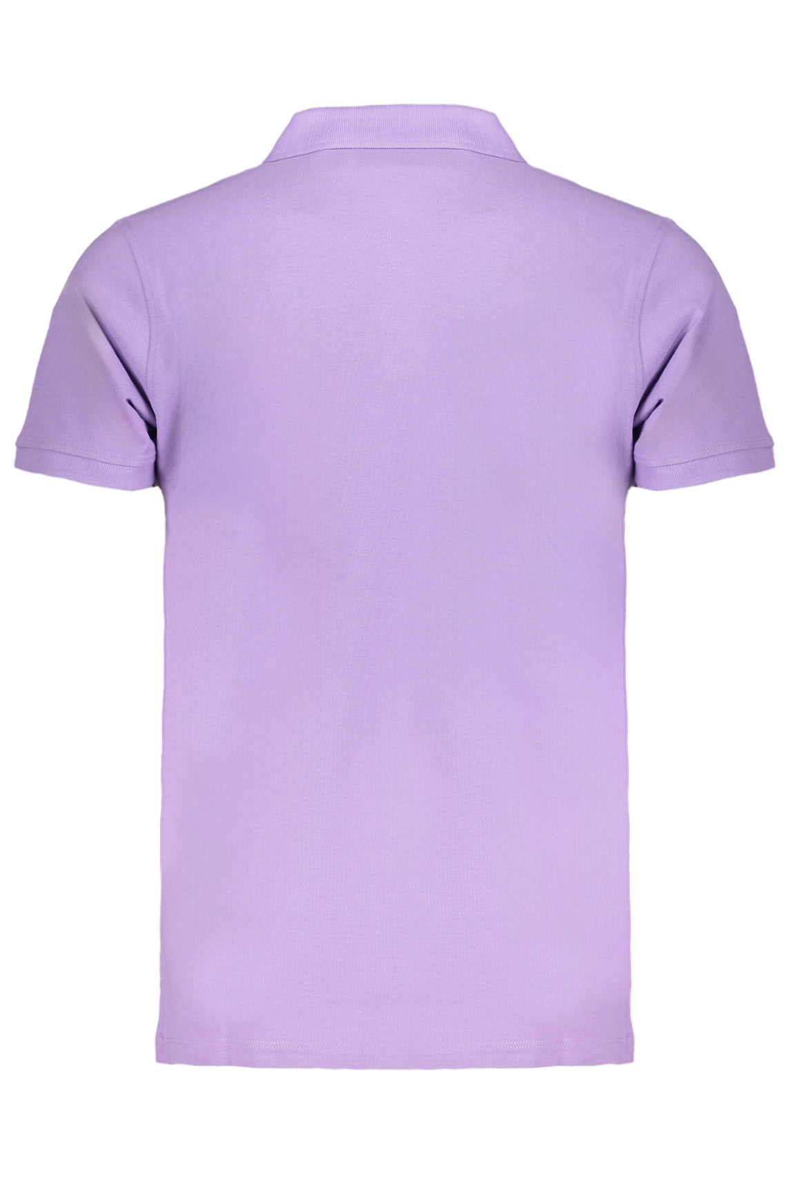 Purple men's short sleeved polo shirt