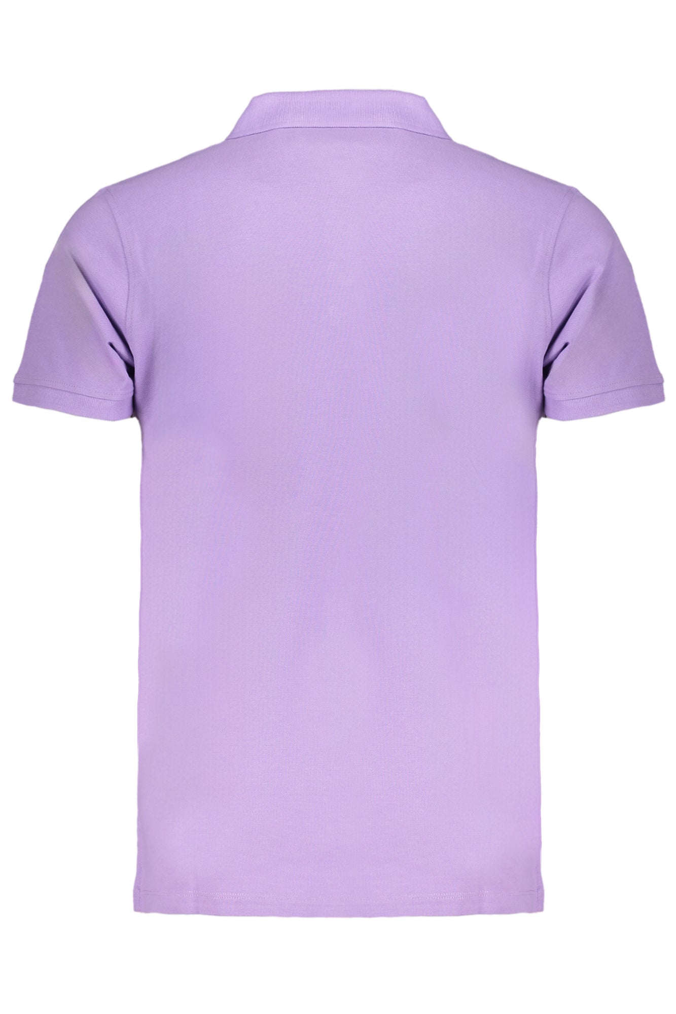 Purple men's short sleeved polo shirt
