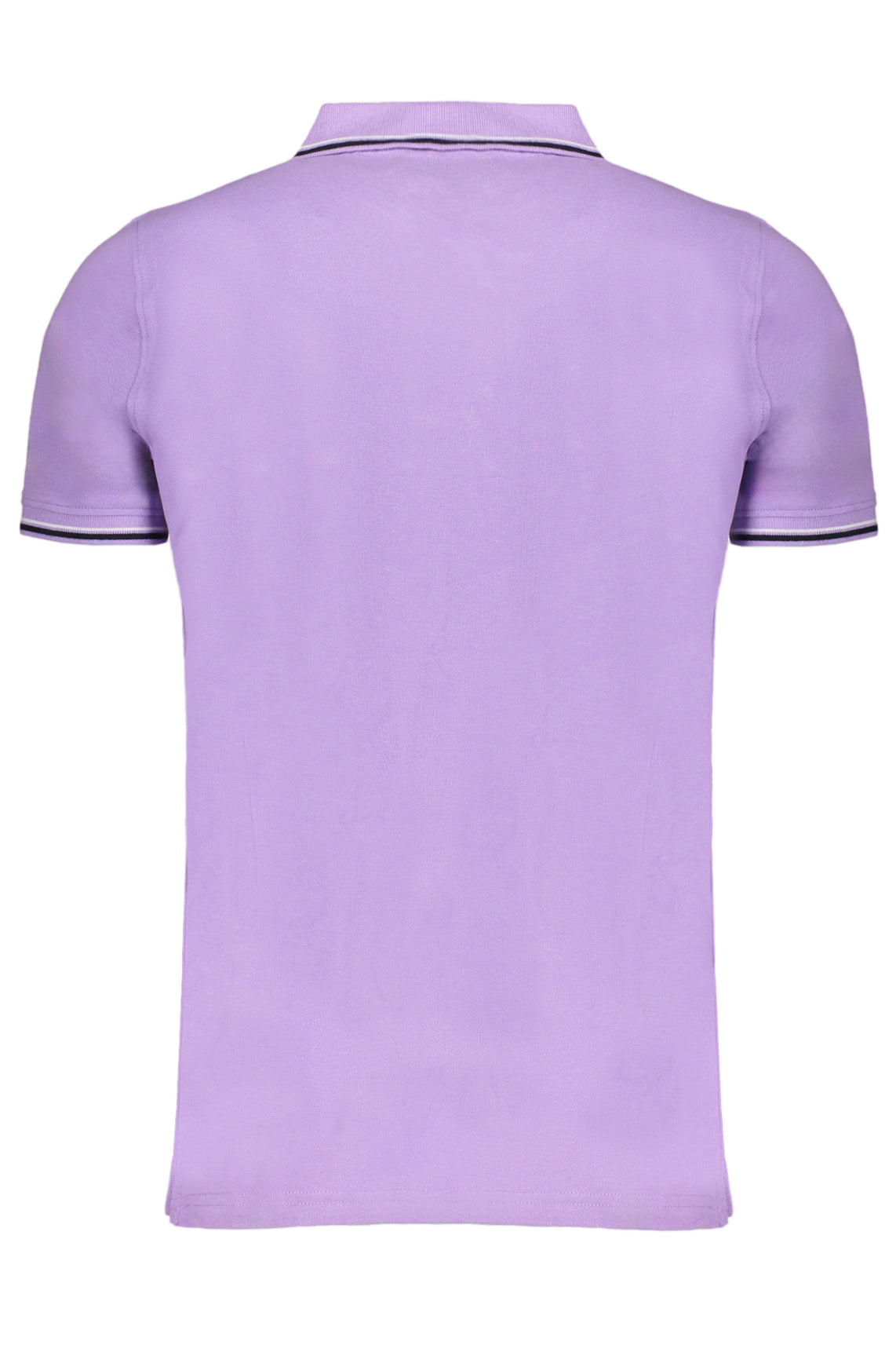 Purple men's short sleeved polo shirt