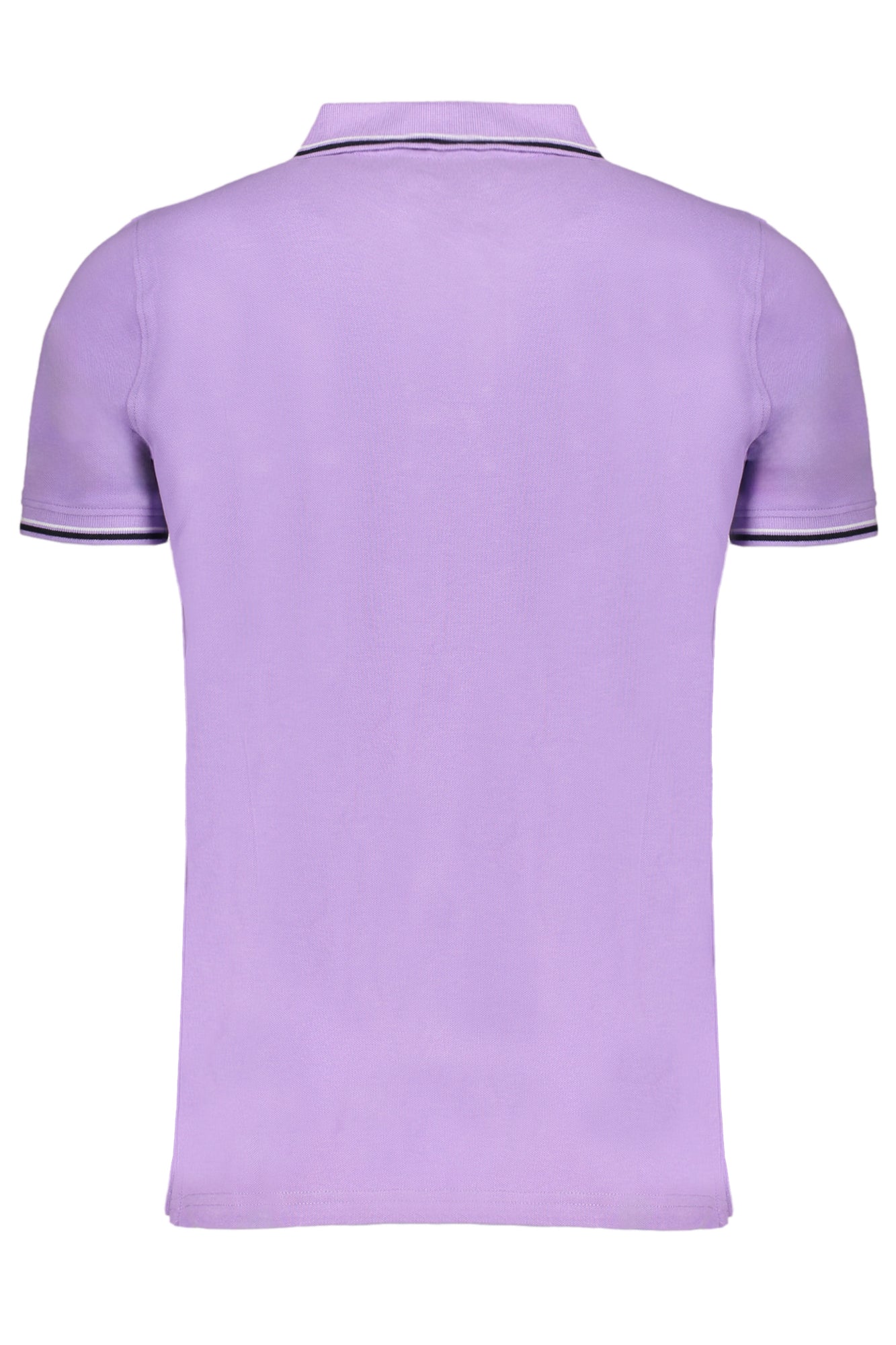 Purple men's short sleeved polo shirt