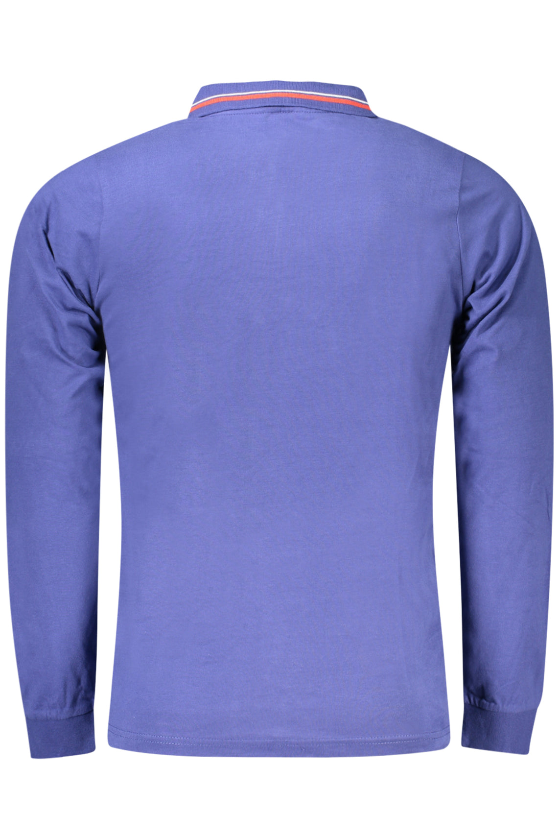 Men's long sleeve polo shirt blue