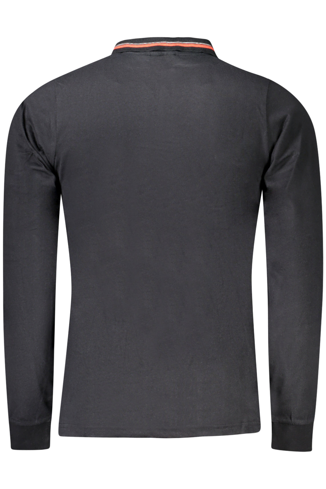 Men's long sleeve polo black