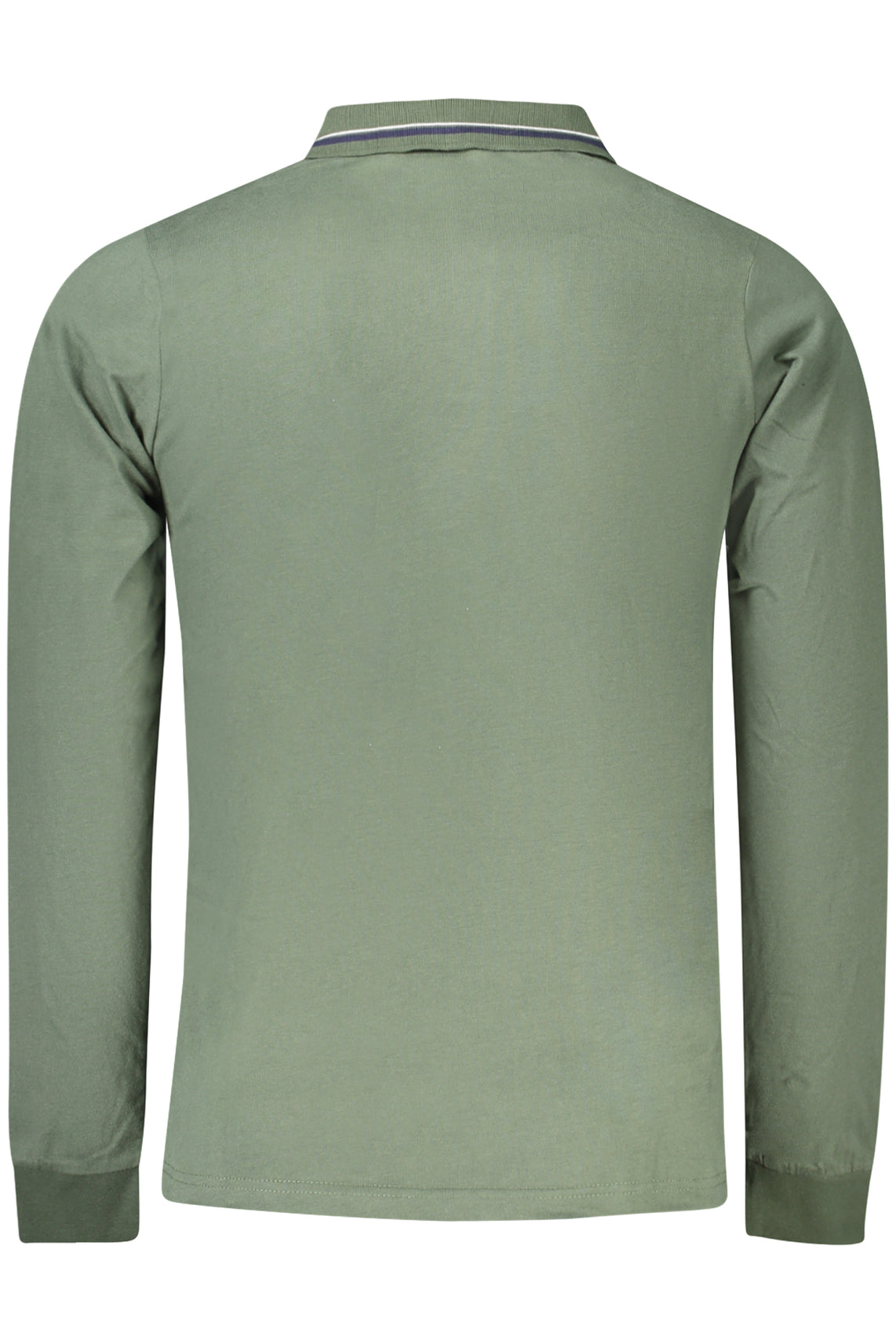 Men's long sleeve polo green