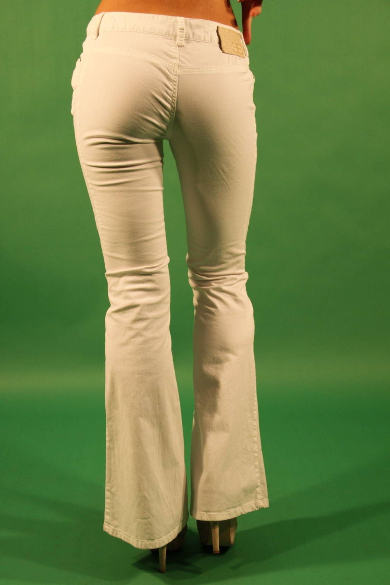 Women's white trousers