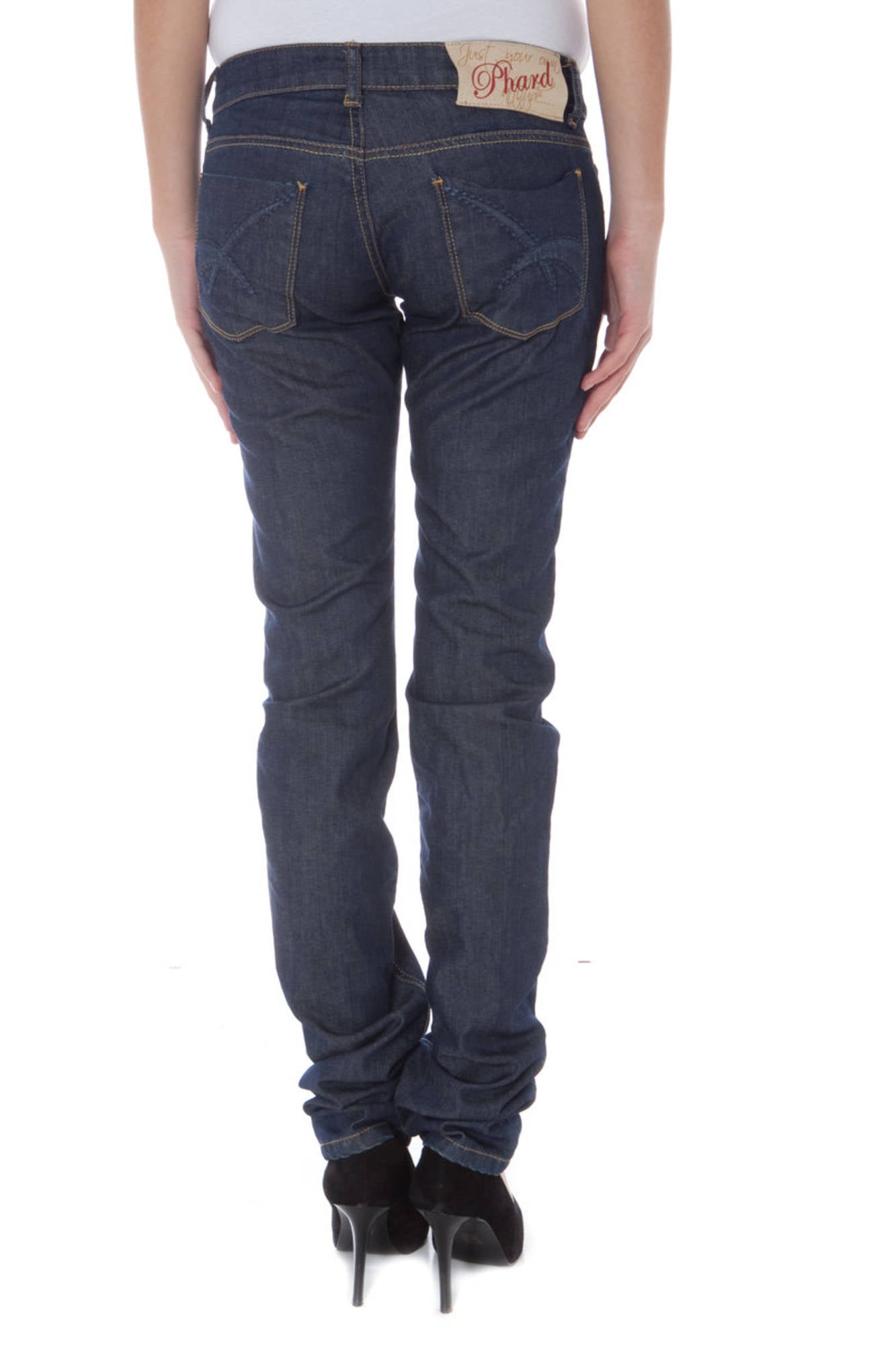 Blu woman denim denim hard jeans