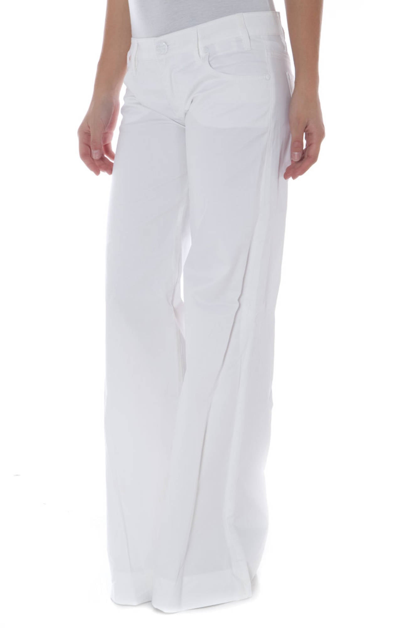 White woman trousers