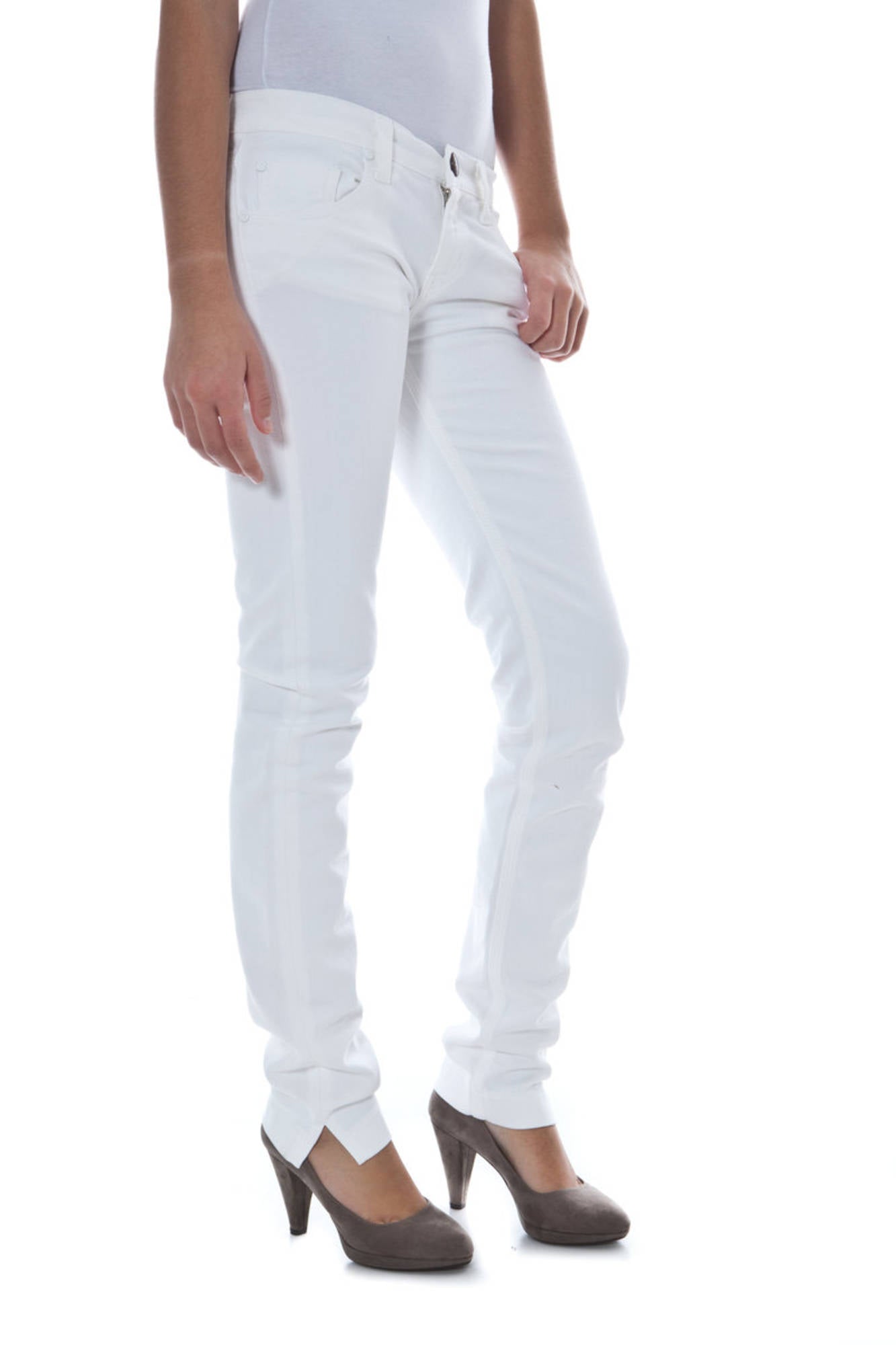 White woman trousers