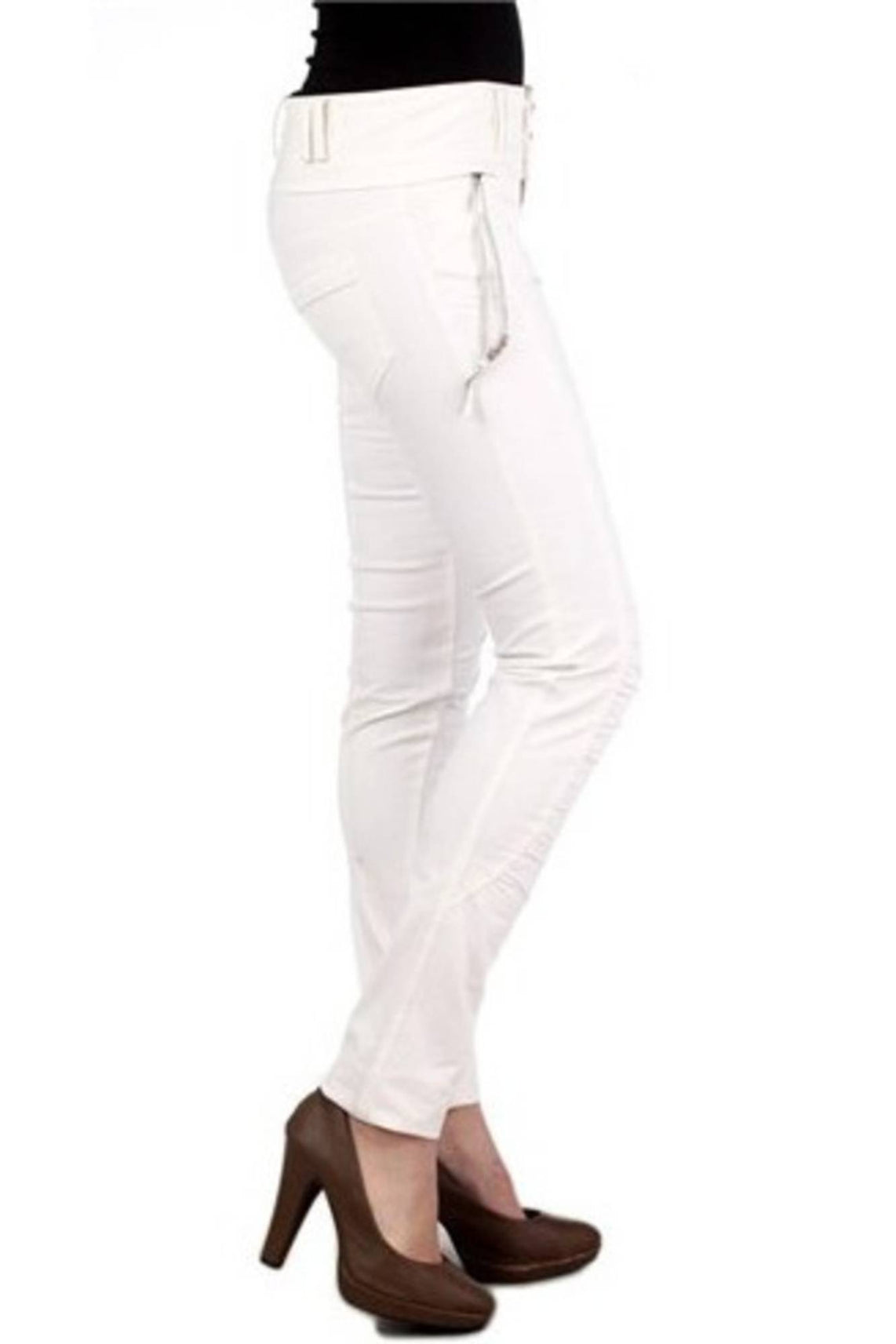 White woman trousers