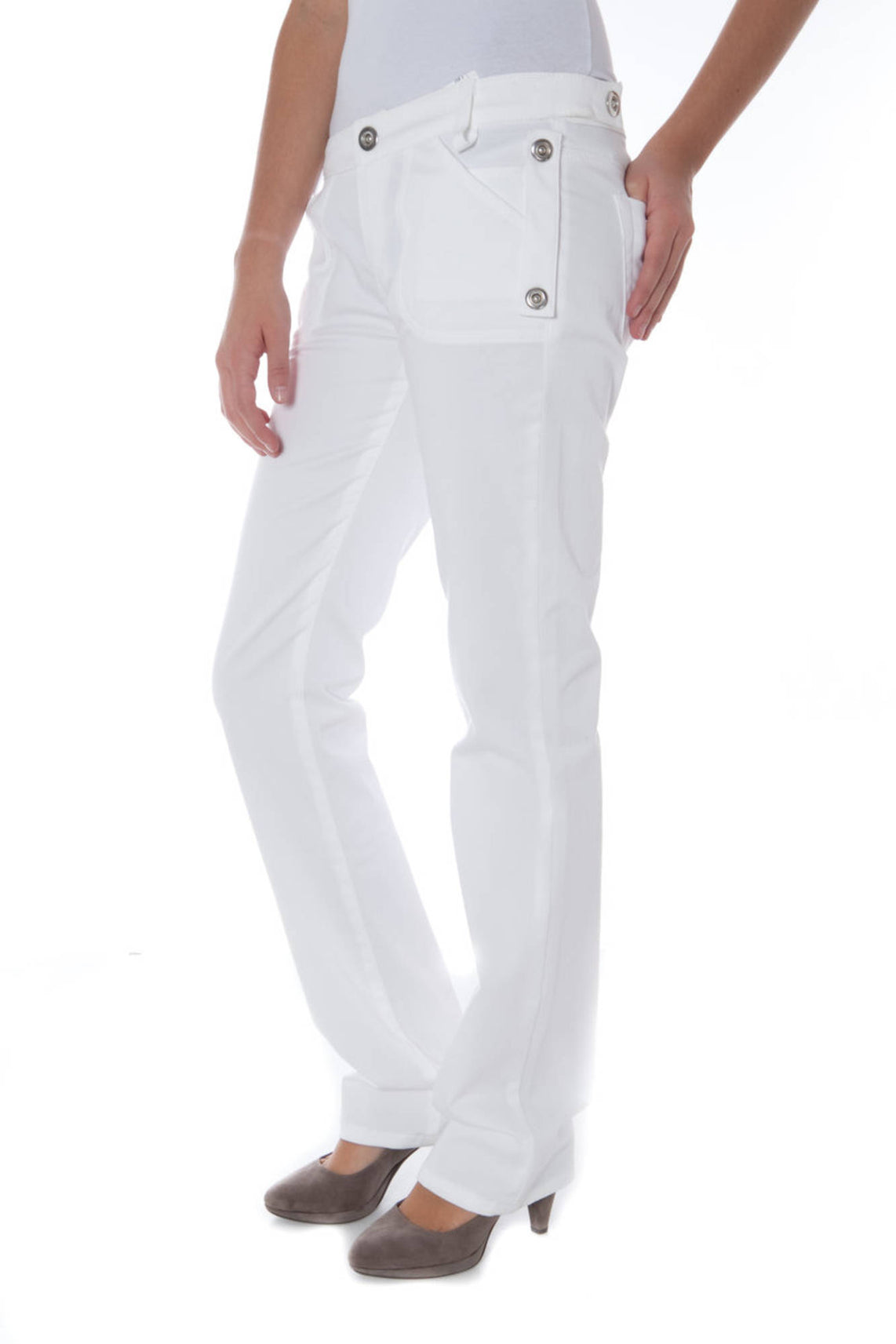 White woman trousers