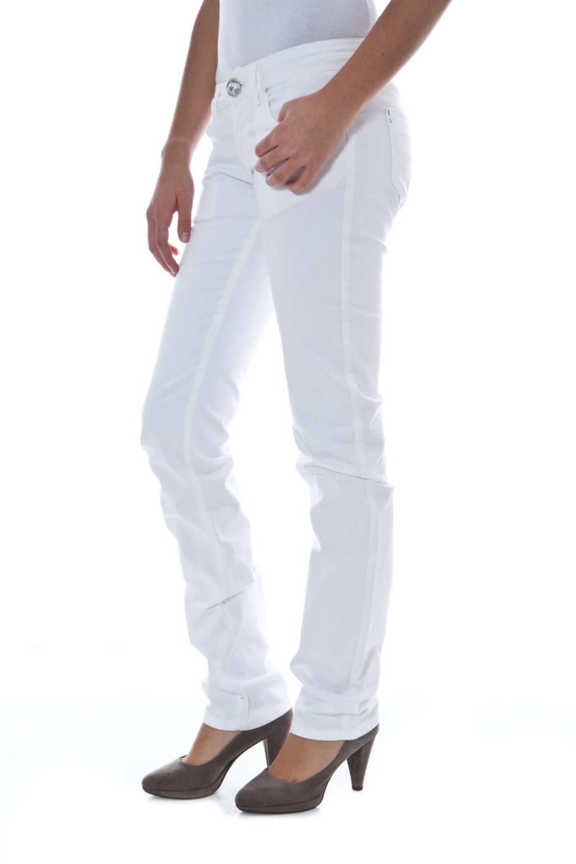 White woman trousers