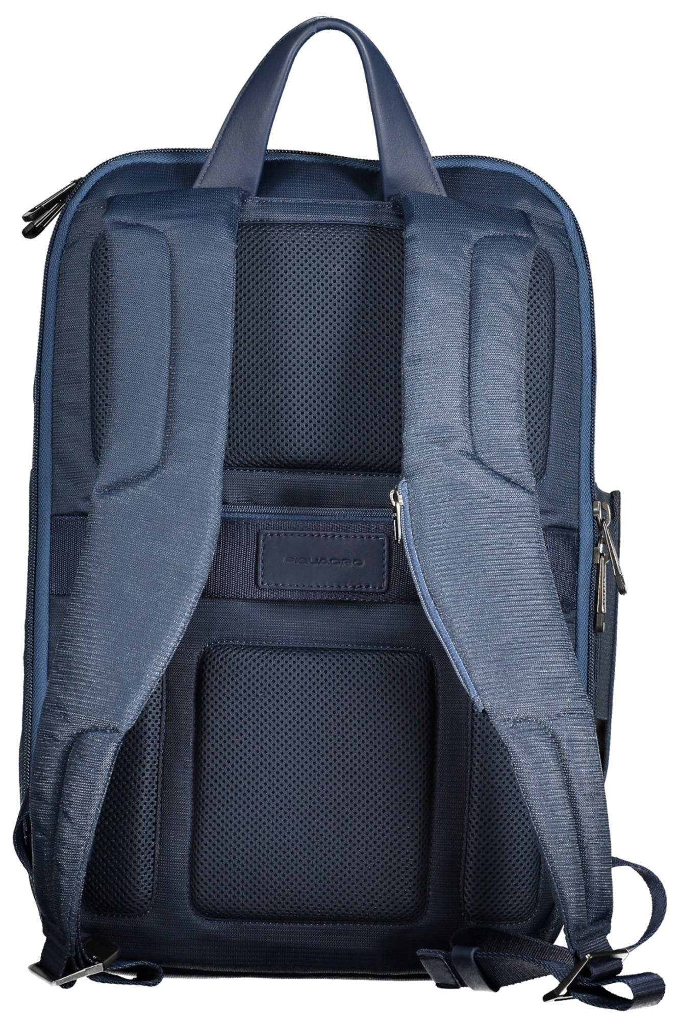 Man blue backpack