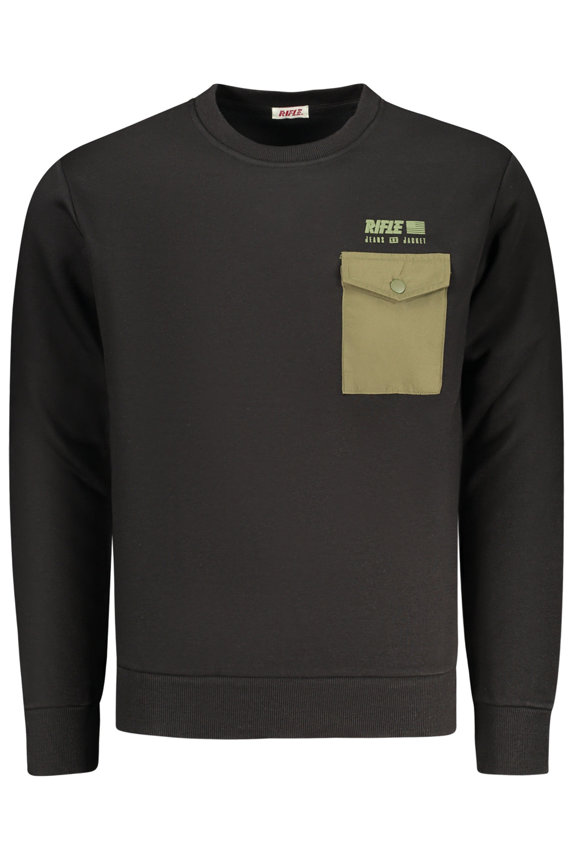 RIFLE Sweatshirts Black - RFF410