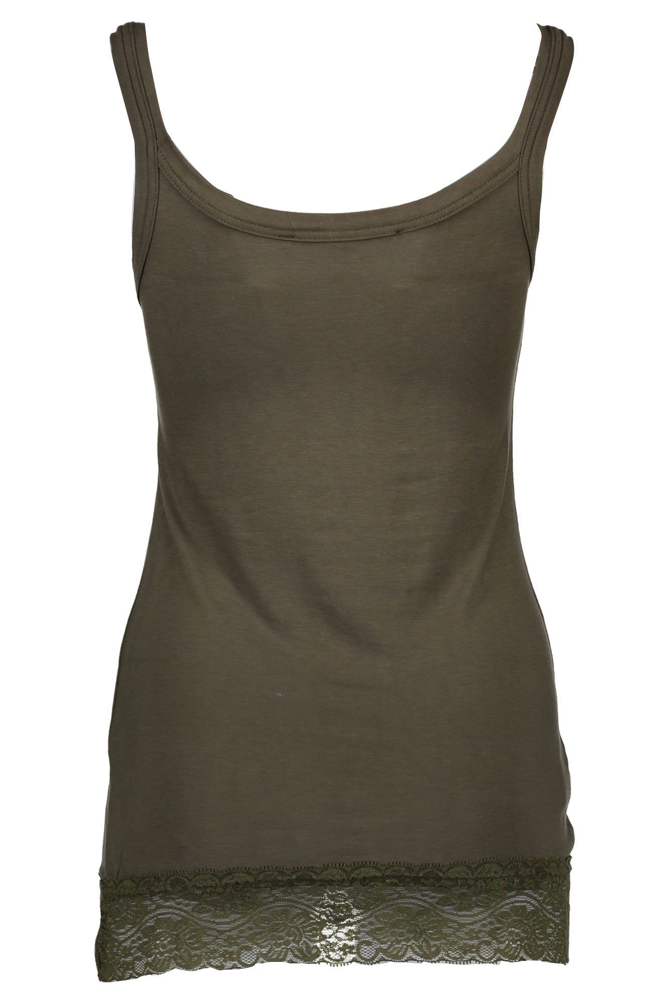 Green woman tank