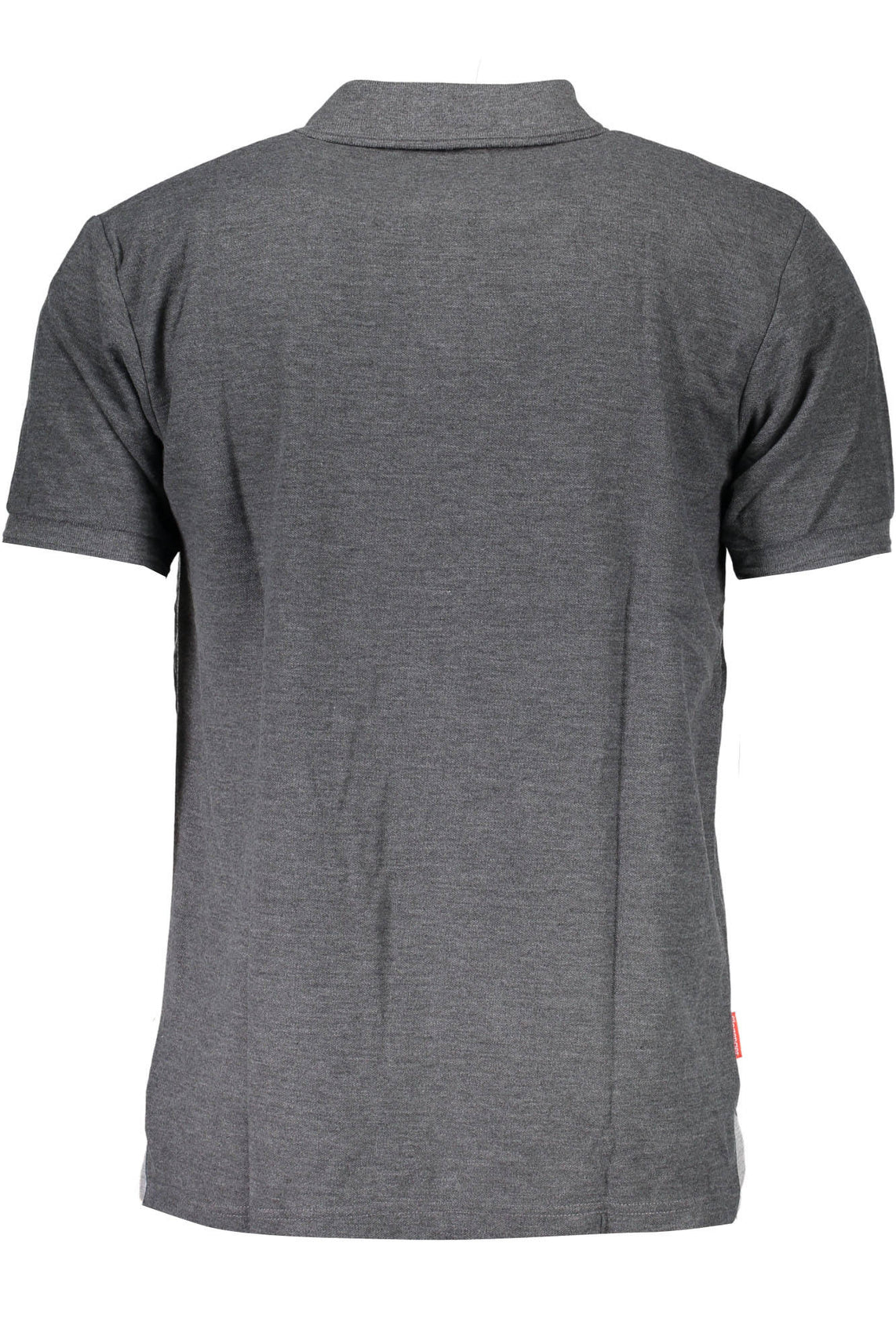 Short sleeve polo shirt man gray