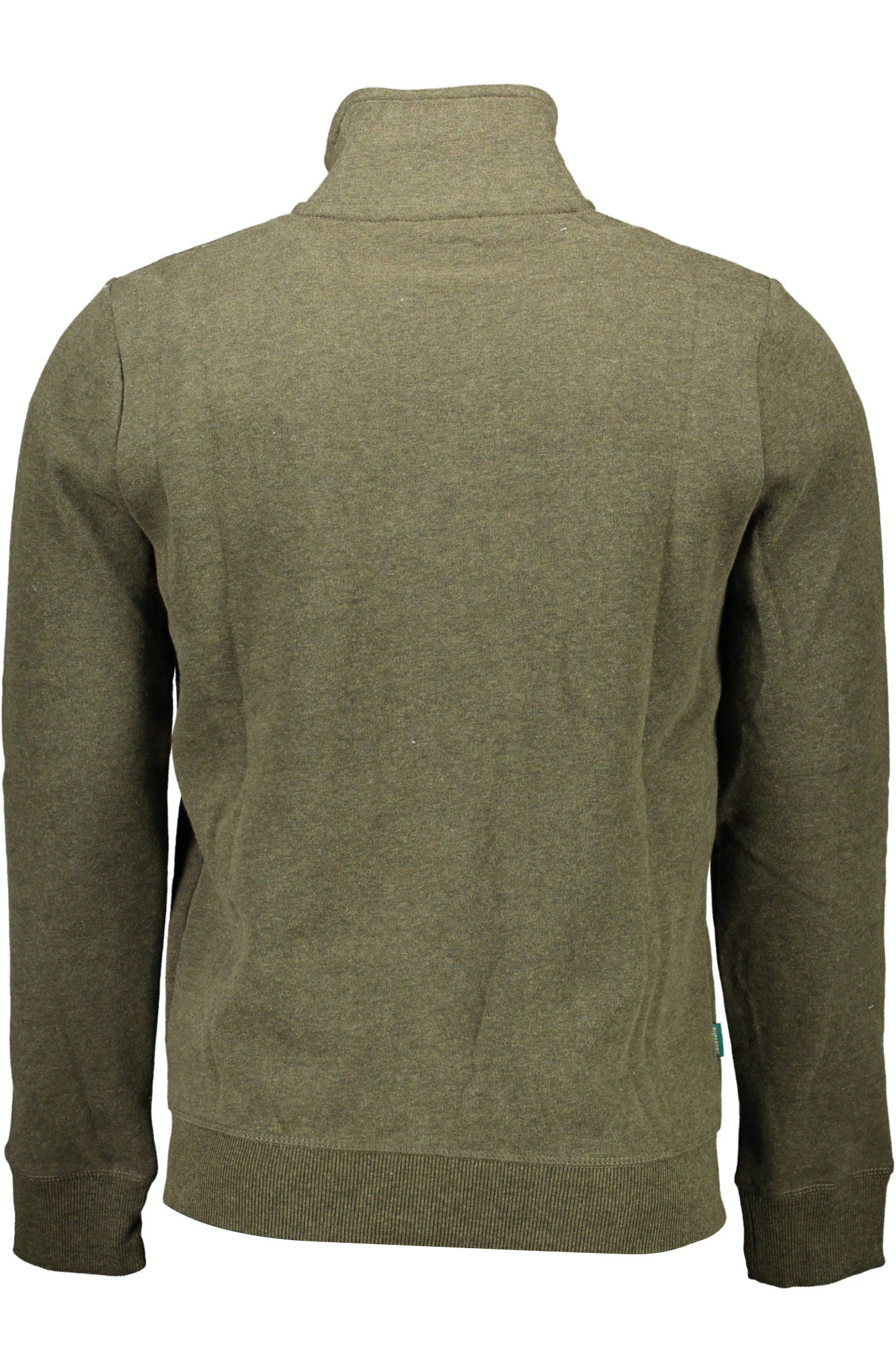 Sweatshirt with zip man green