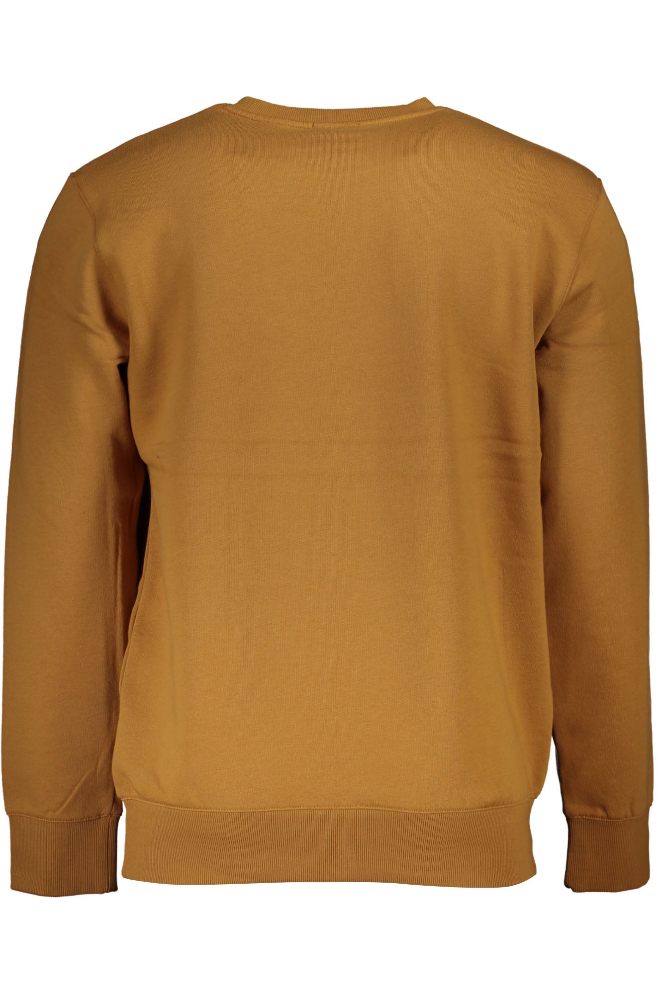 Men's brown zipless sweatshirt