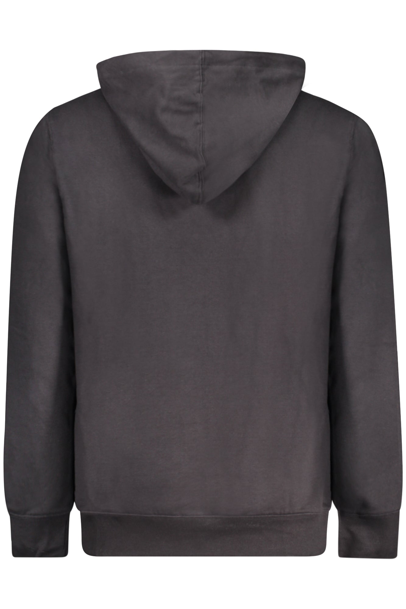 Felpa senza zip uomo nero