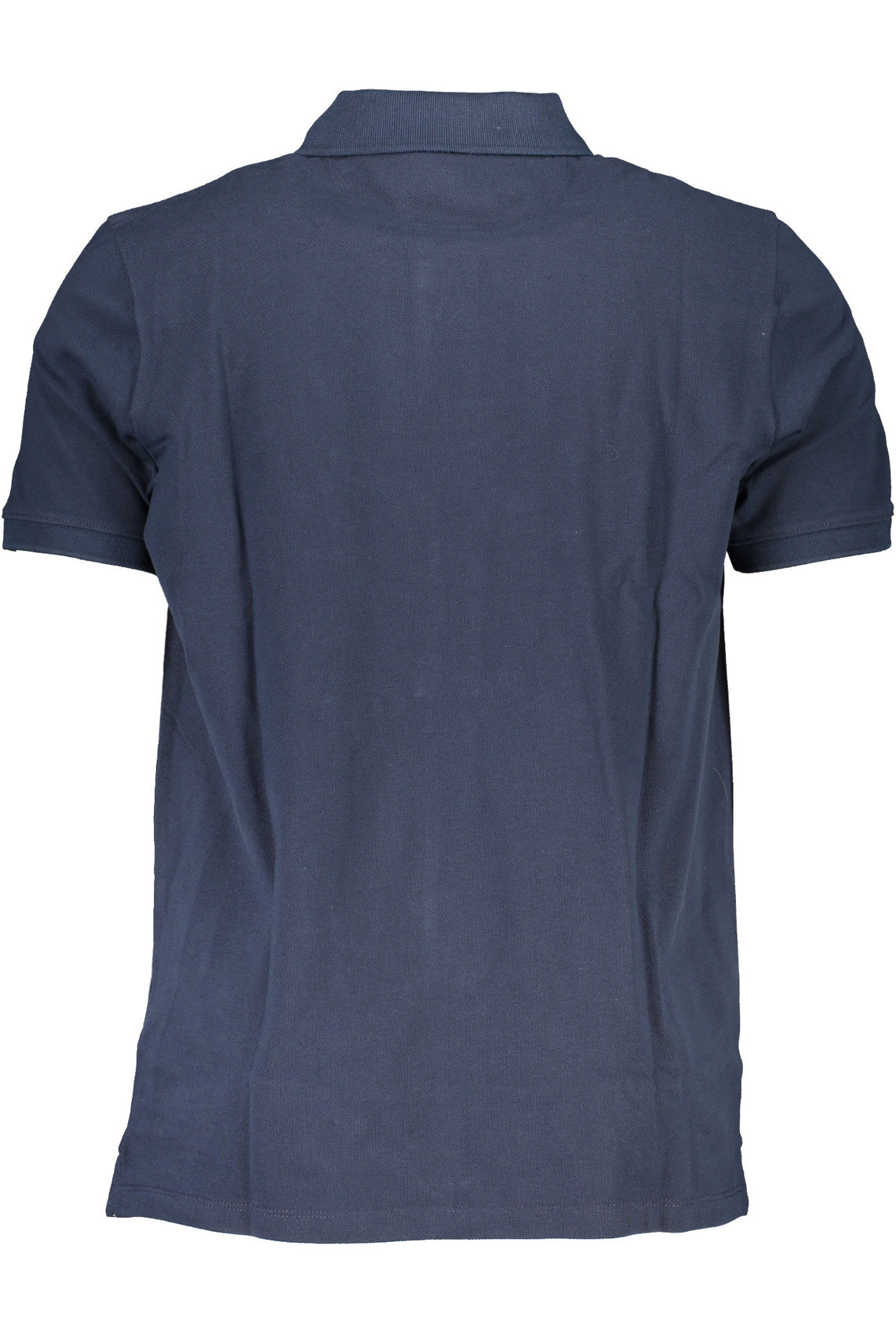 Men's short sleeved polo shirt blue