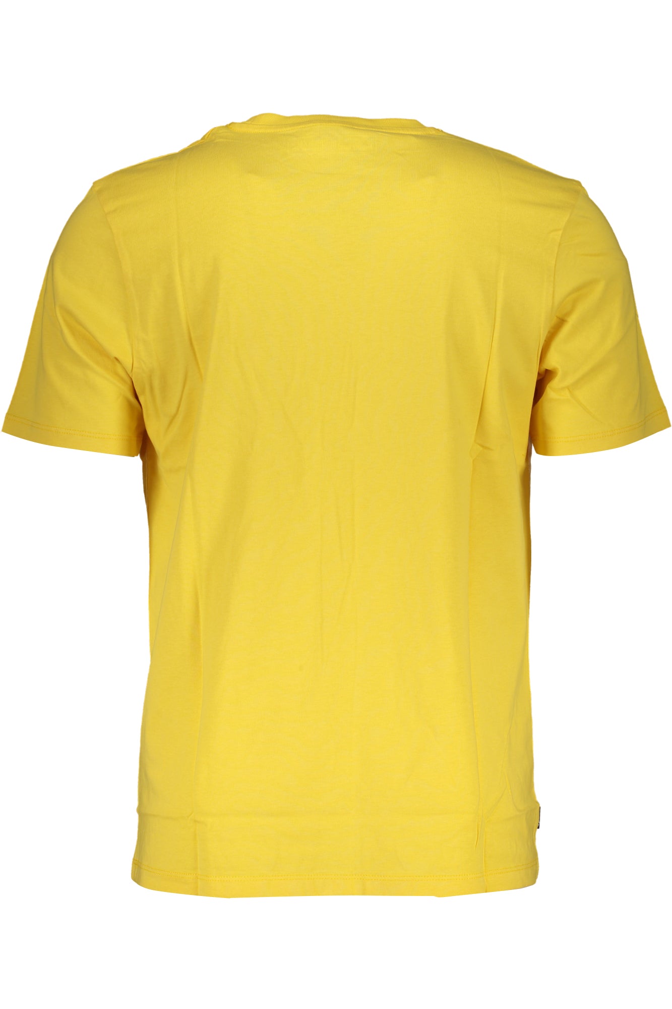 Yellow men's short sleeved t-shirt