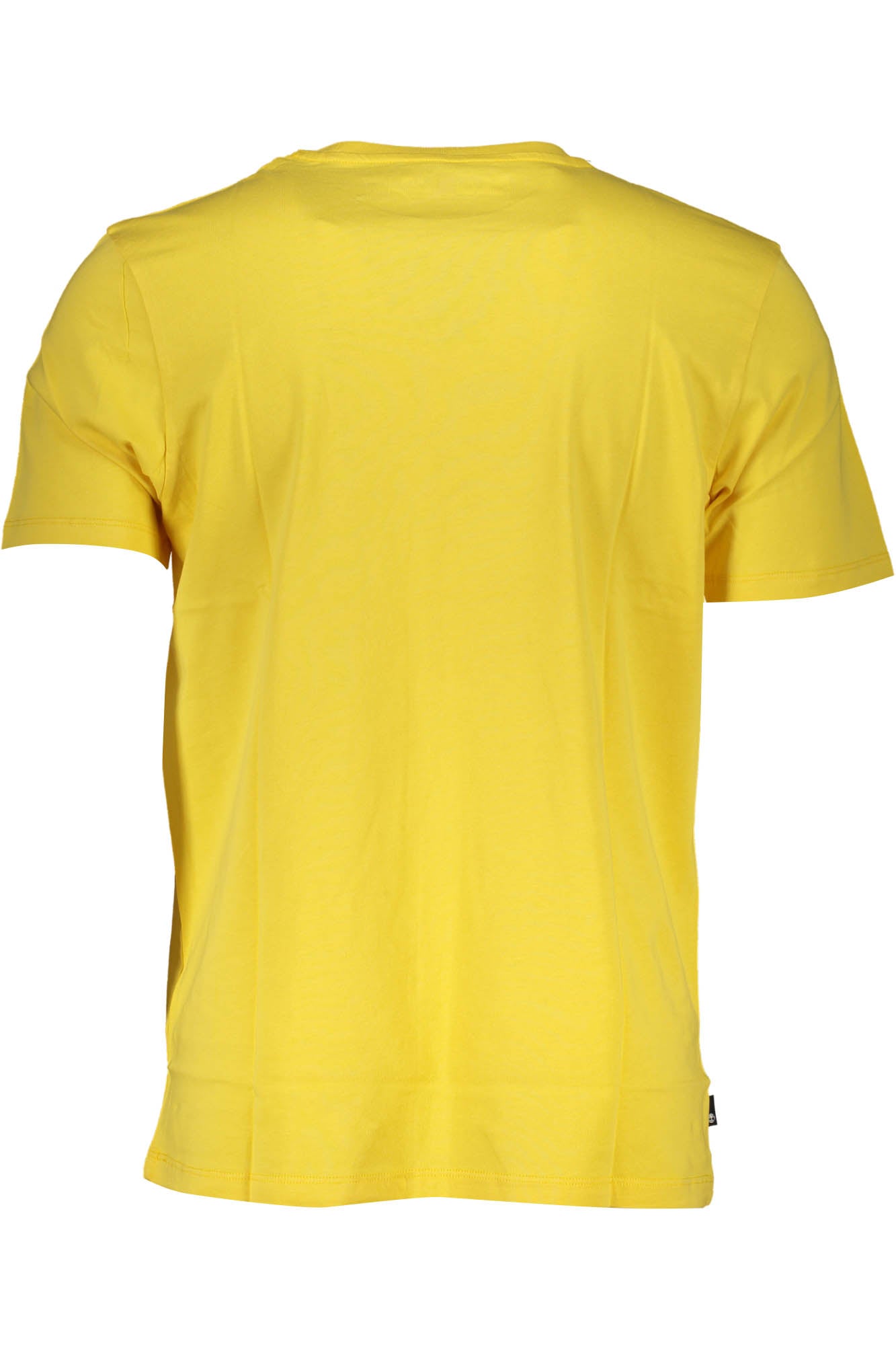 Yellow men's short sleeved t-shirt