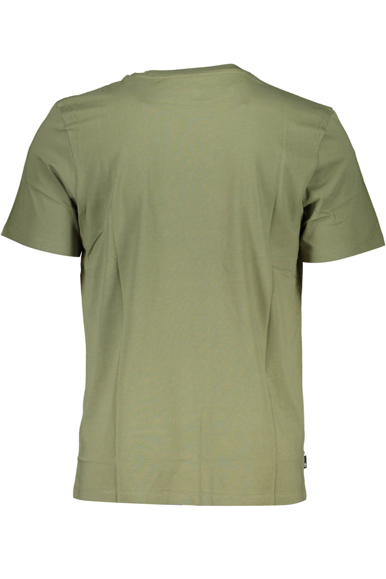 Green men's short sleeved t-shirt