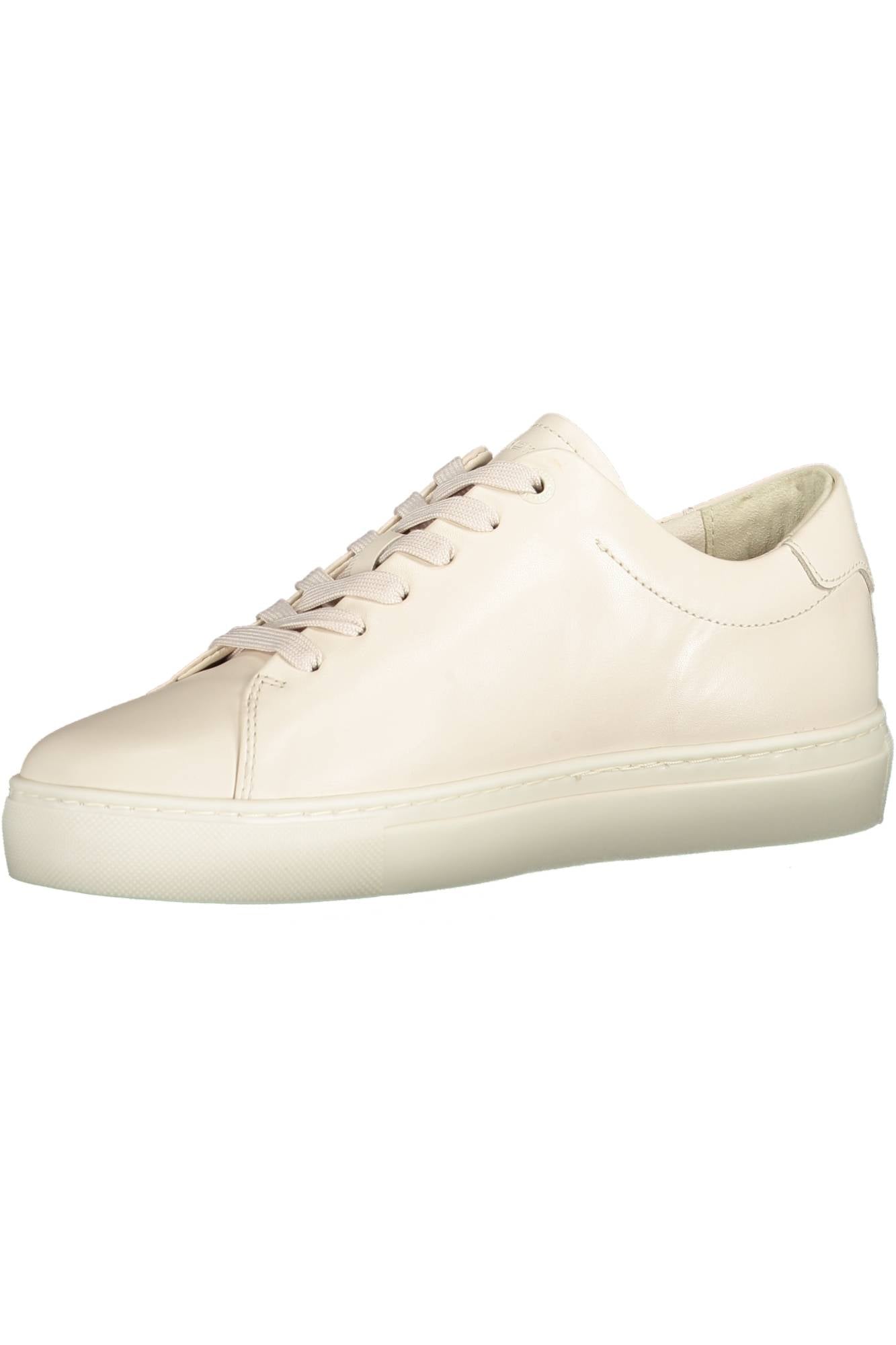 Beige women's sports shoes