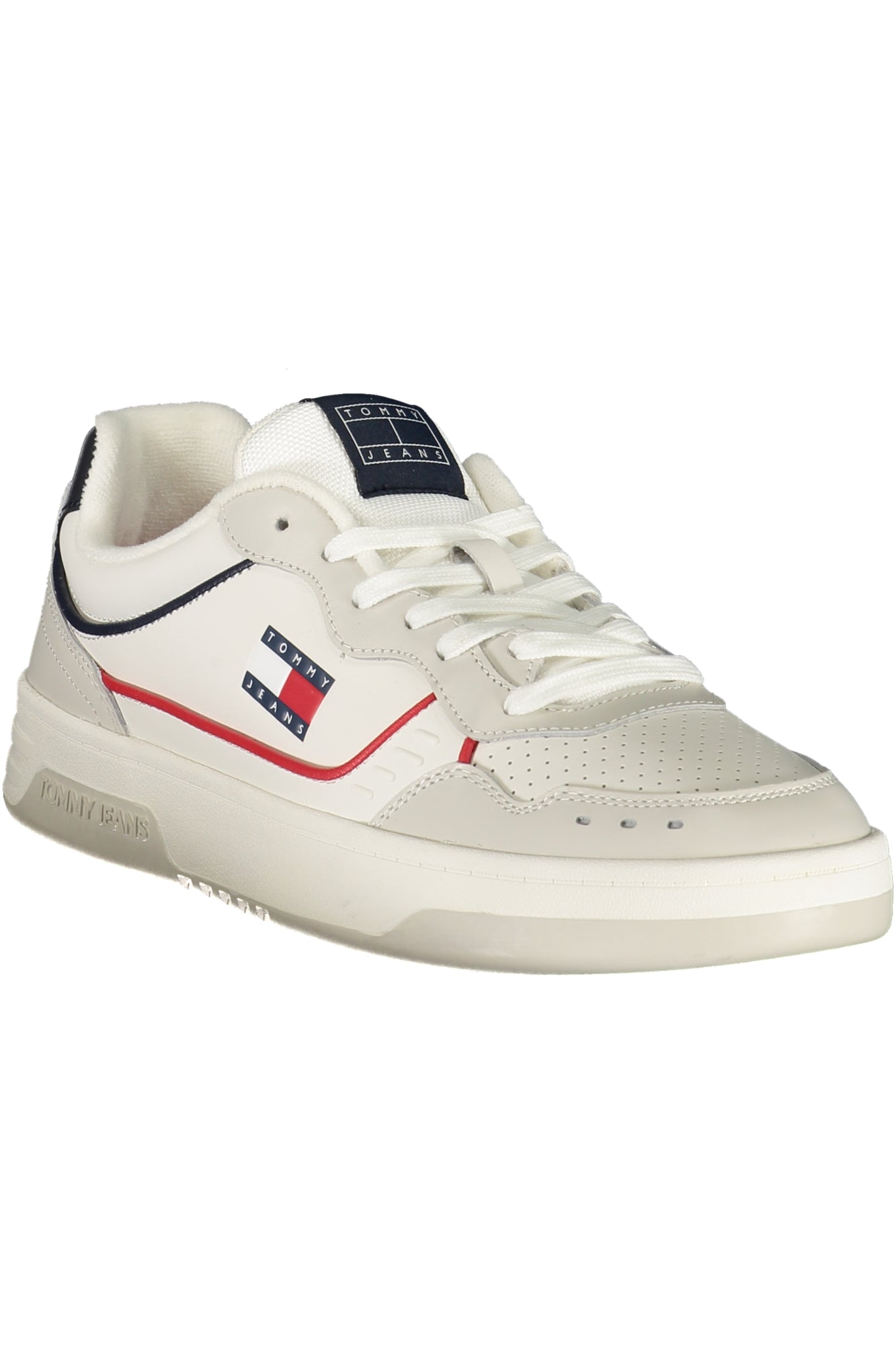 TOMMY HILFIGER TOMMY HILFIGER MEN'S WHITE SPORTS SHOES - White