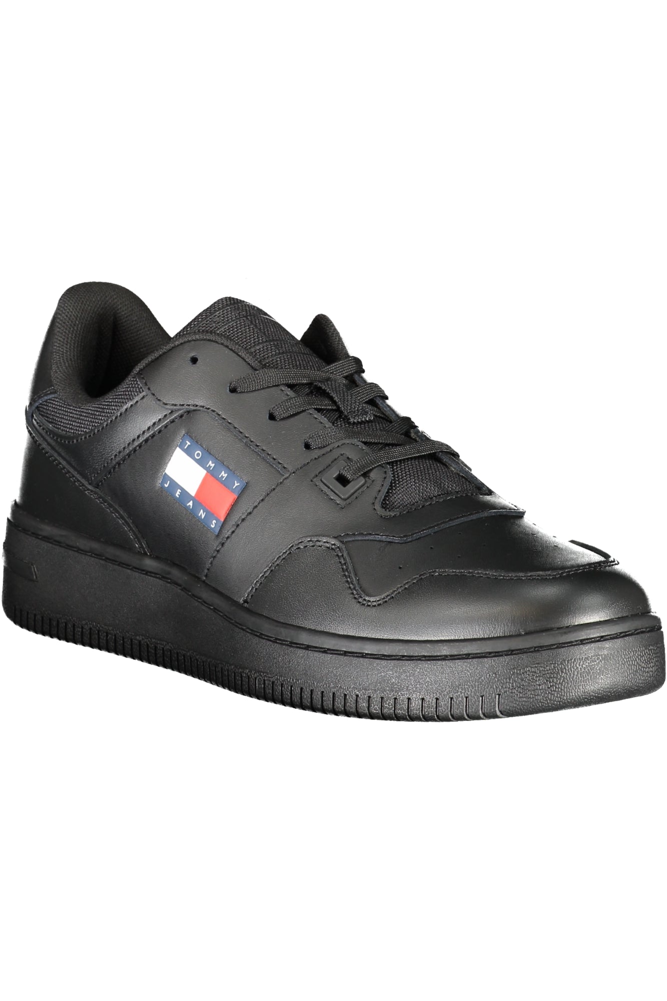 TOMMY HILFIGER TOMMY HILFIGER MEN'S WHITE SPORTS SHOES - Black