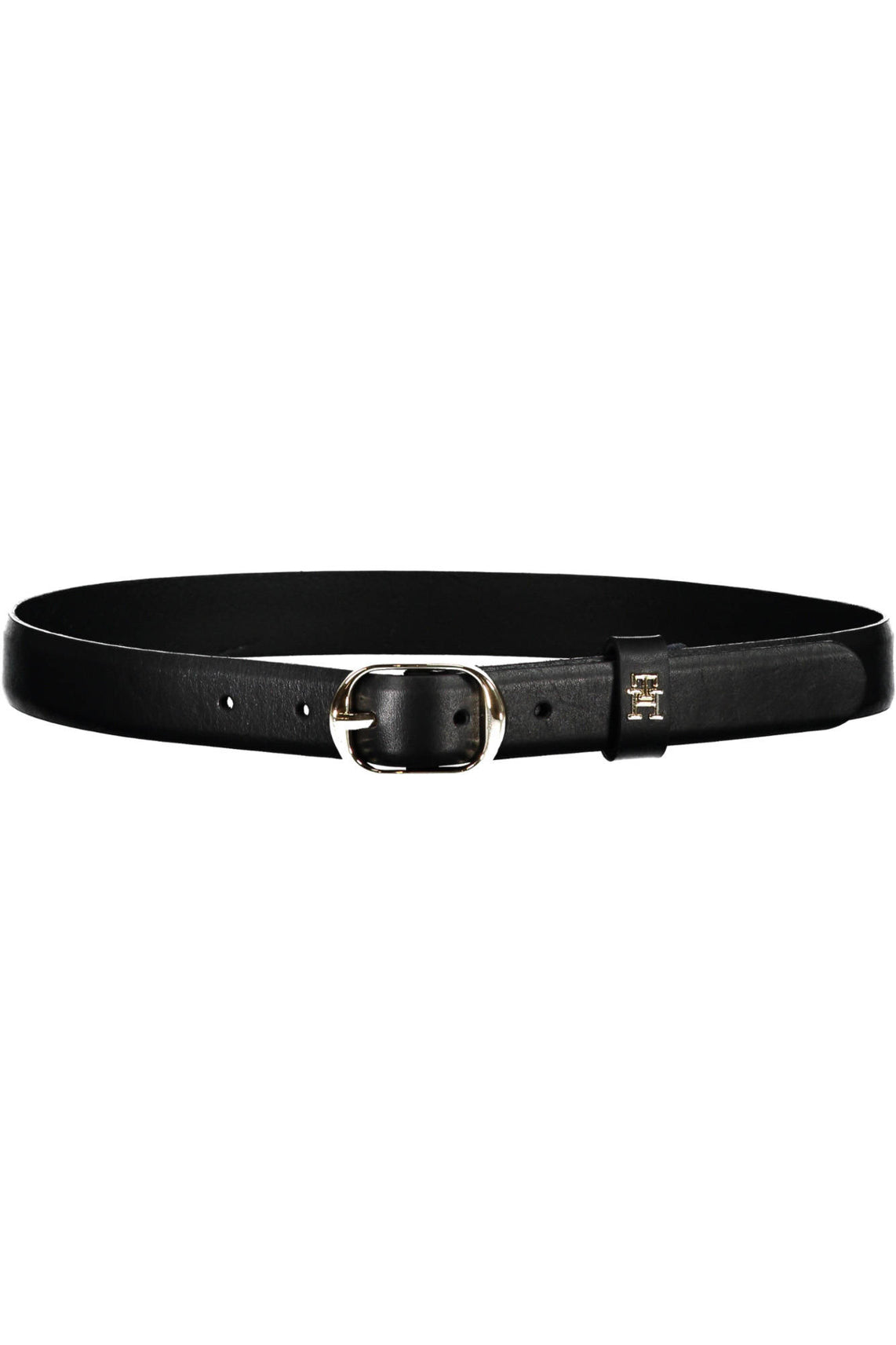 Leather belt women black